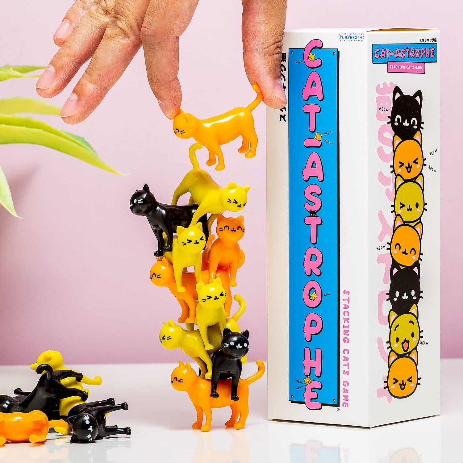 Katze Astrophe Stapelspiel