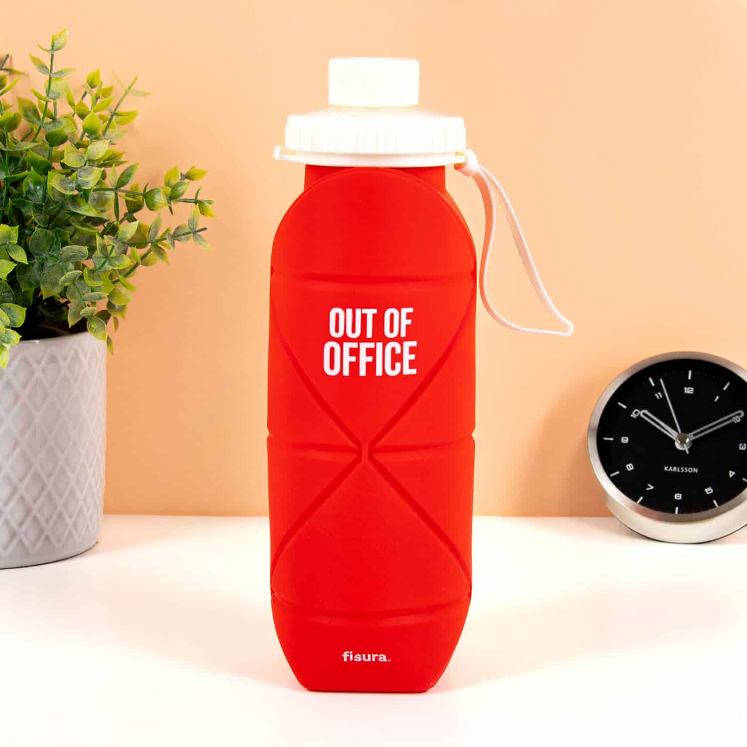 Faltbare Wasserflasche – Rot