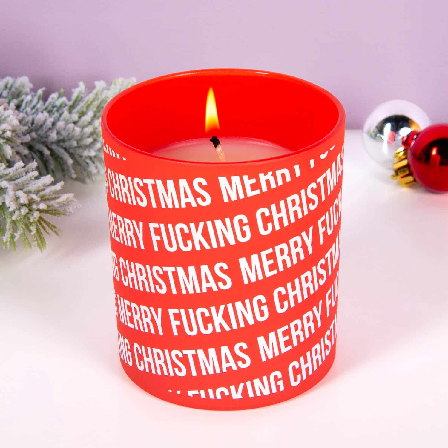 Merry Fucking Christmas Kerze