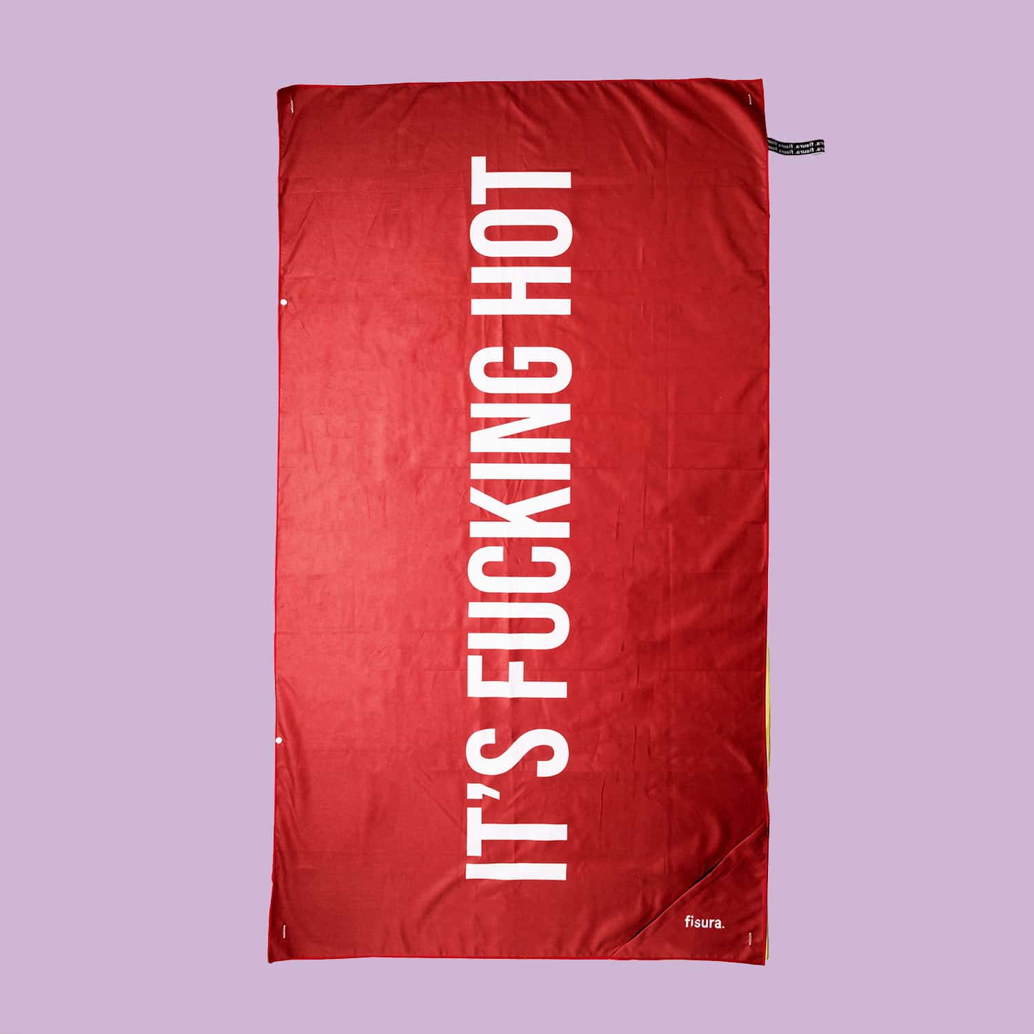 It’s Fucking Hot Strandtuch – Rot