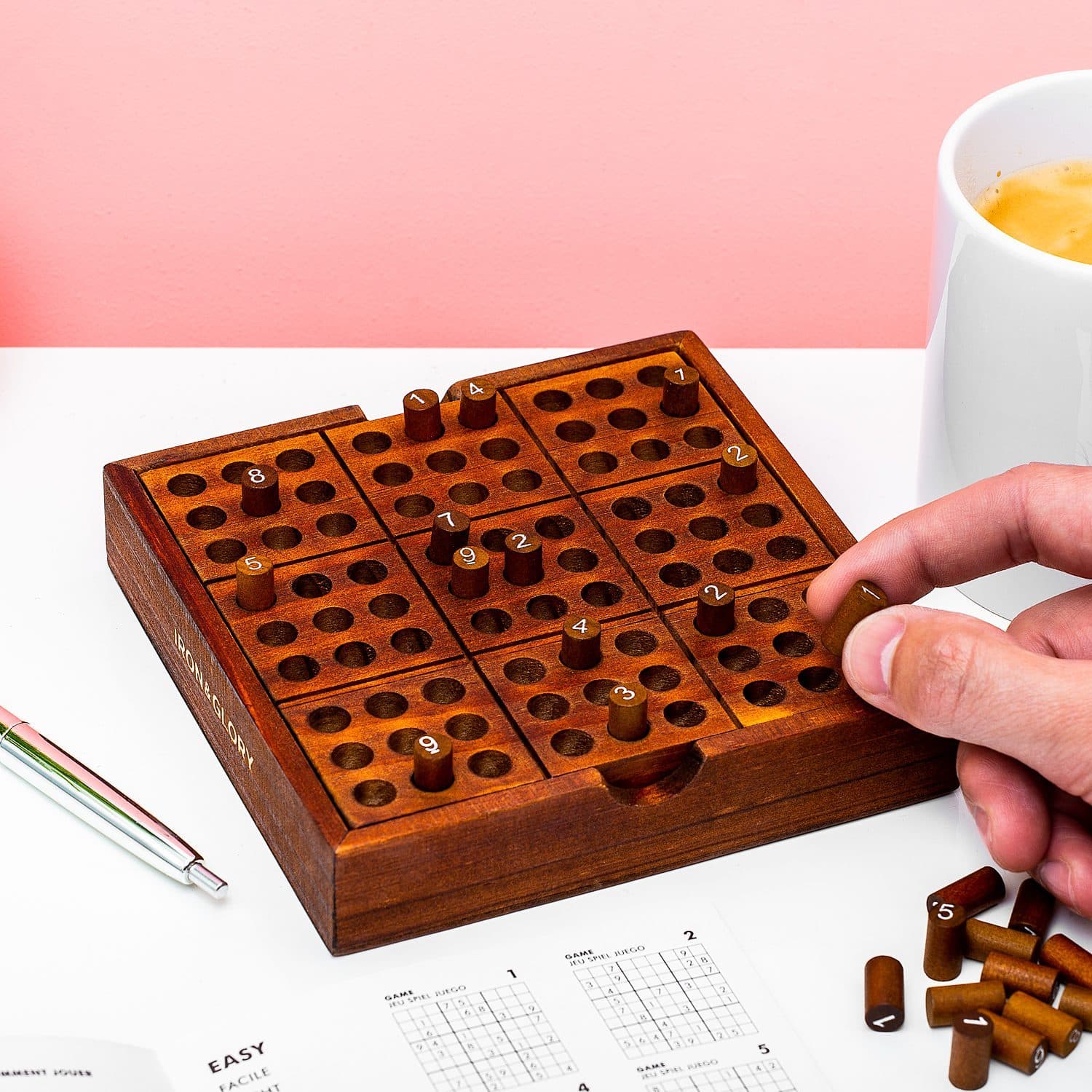 Holz-Sudoku-Spiel
