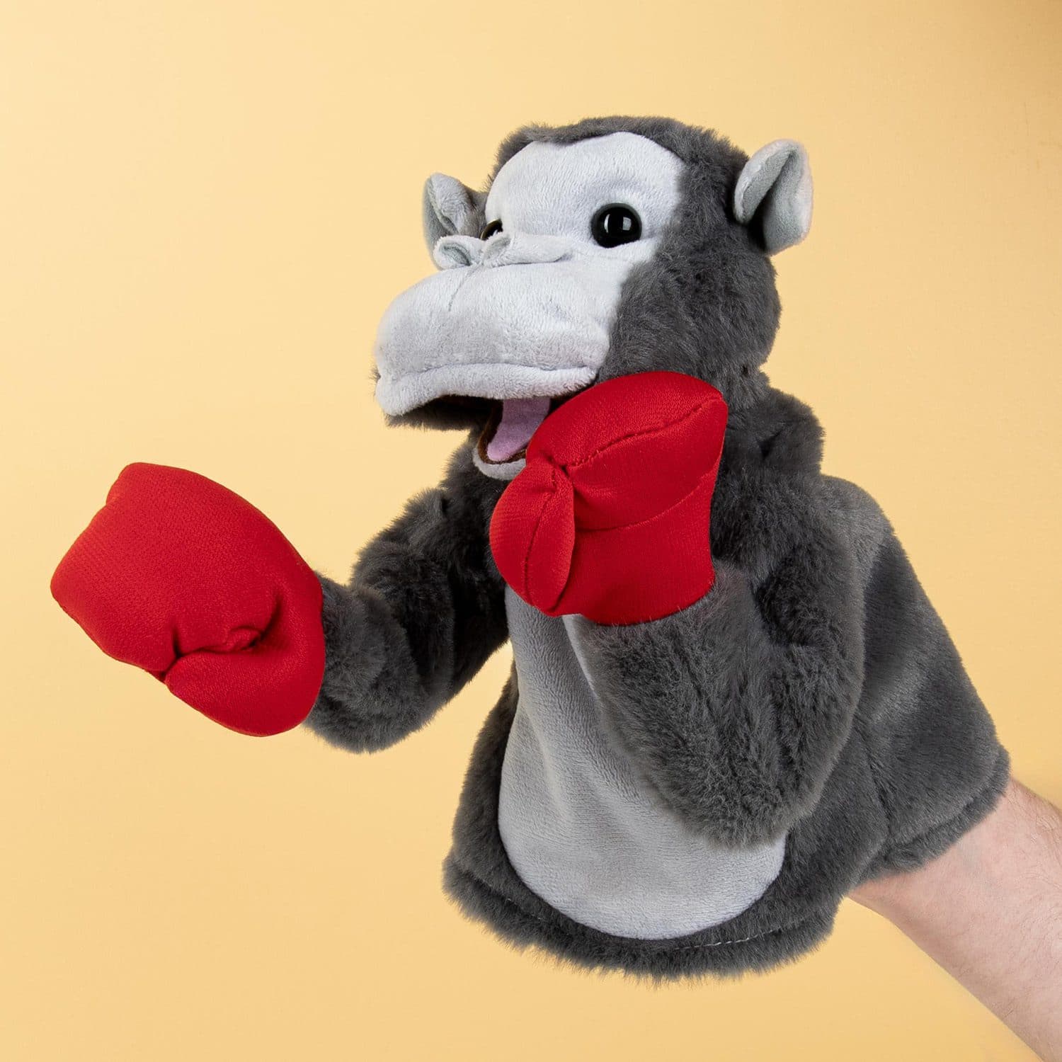 Boxende Handpuppe – Gorilla
