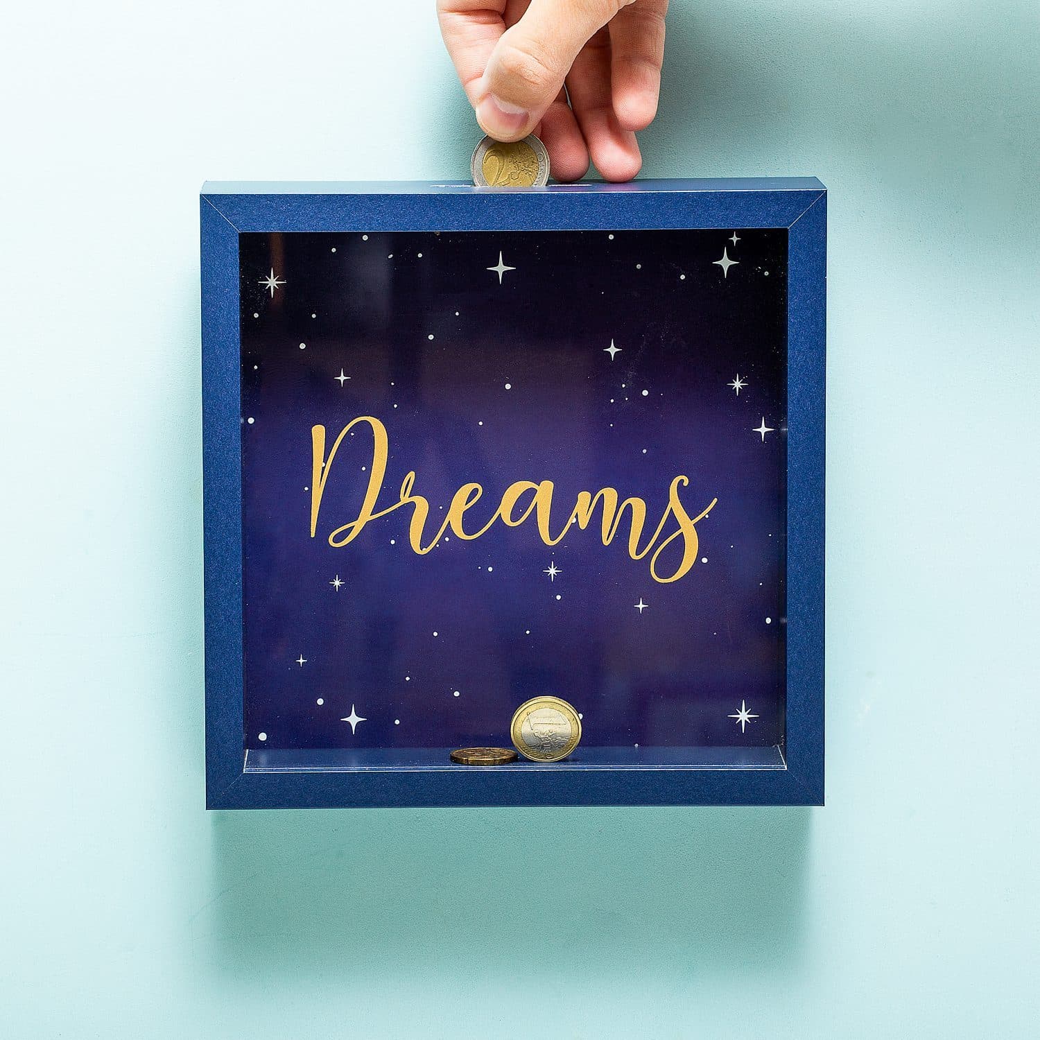 Holz-Sparschwein – DREAMS