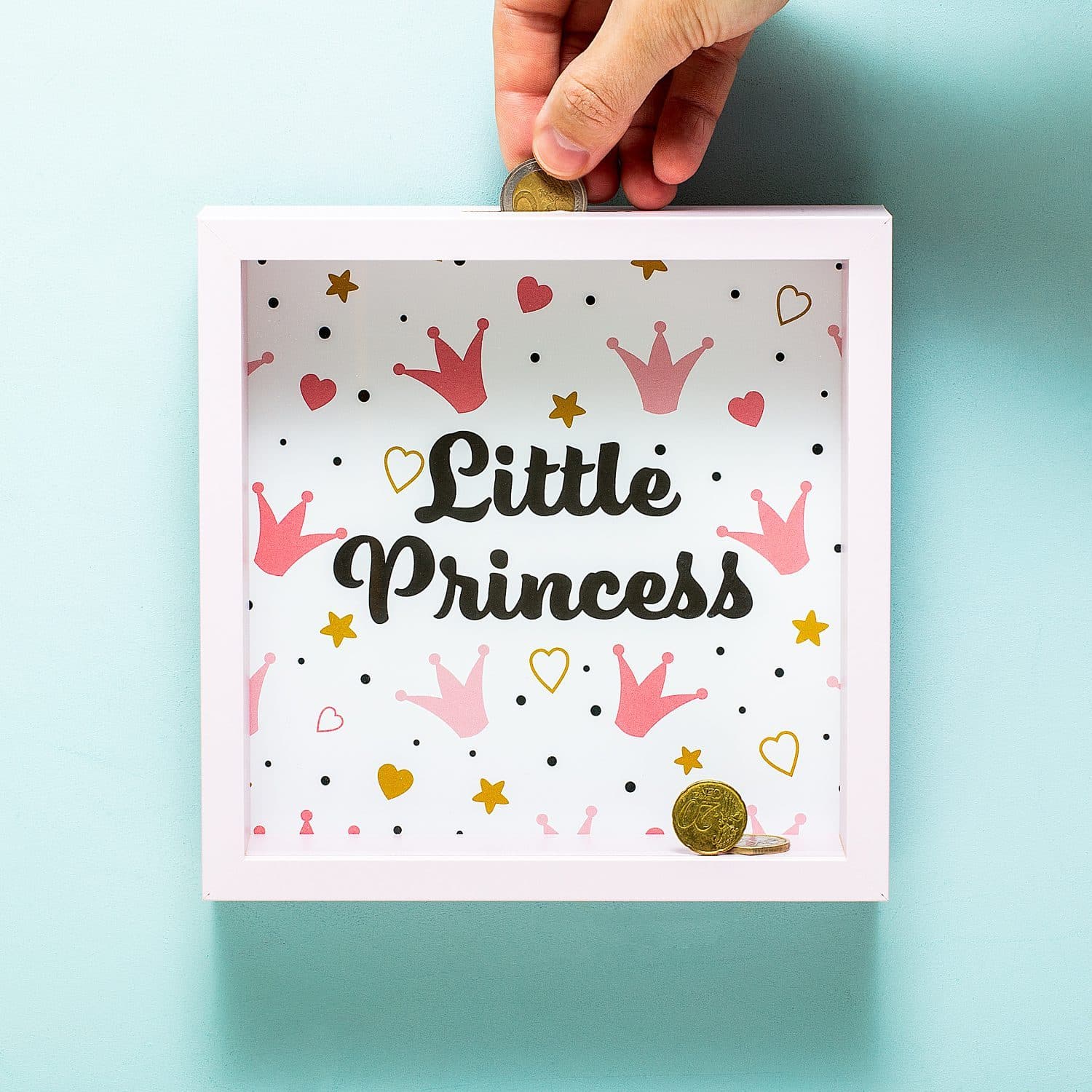 Holz-Sparschwein – PRINCESS