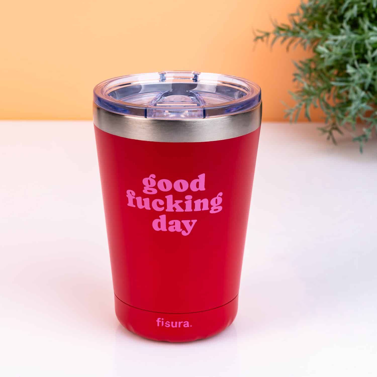 Kaffeebecher Thermosbecher – Good Fucking Day