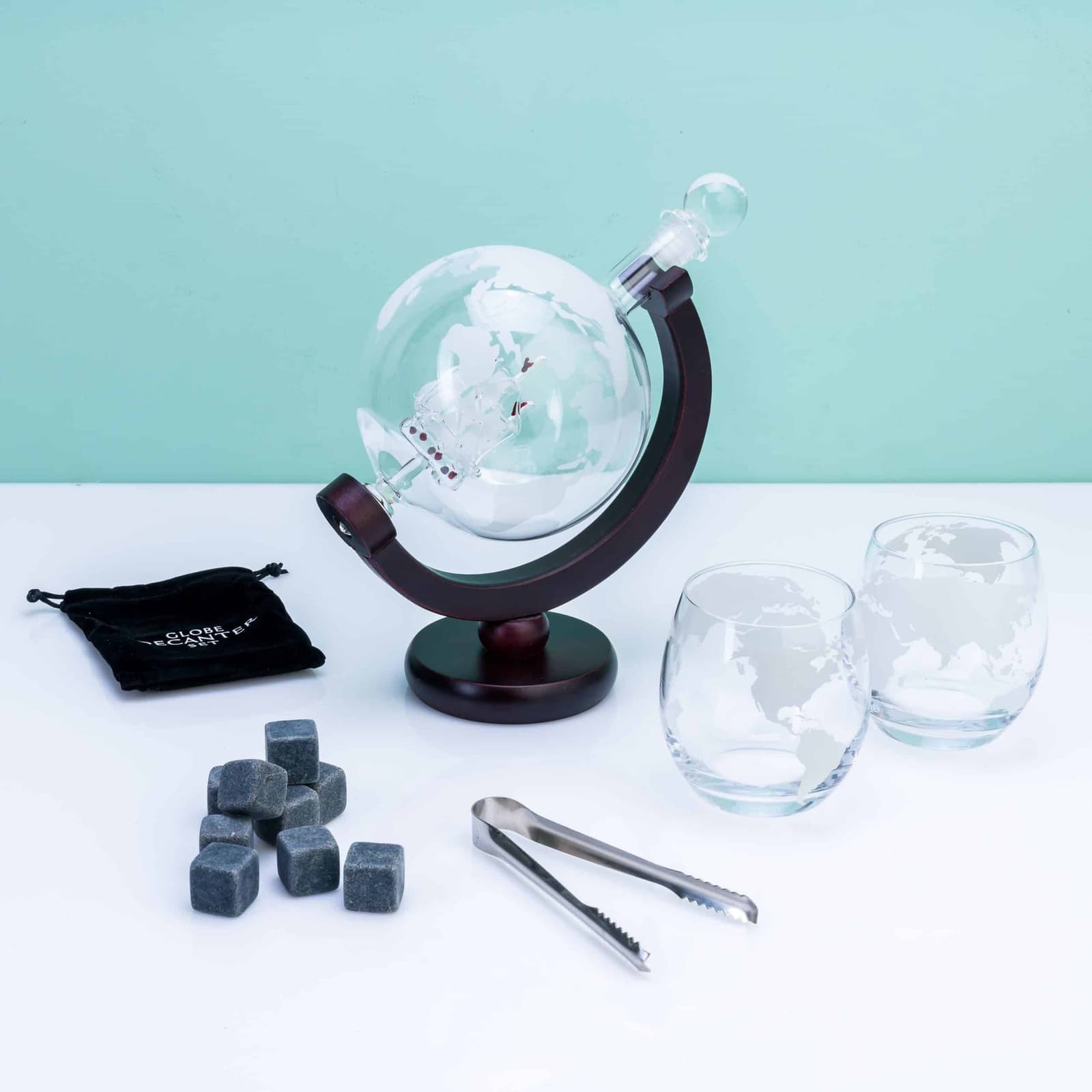 Globe Deluxe Dekanter-Set mit Gläsern