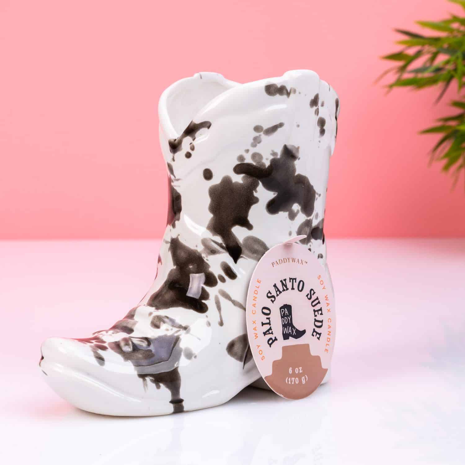 Cowboystiefel Duftkerze – Schwarz