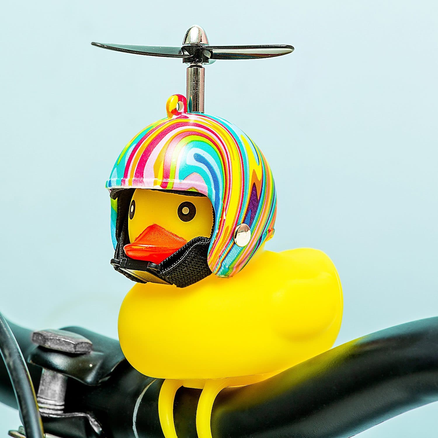 Fahrrad-Badeente – Flower Power