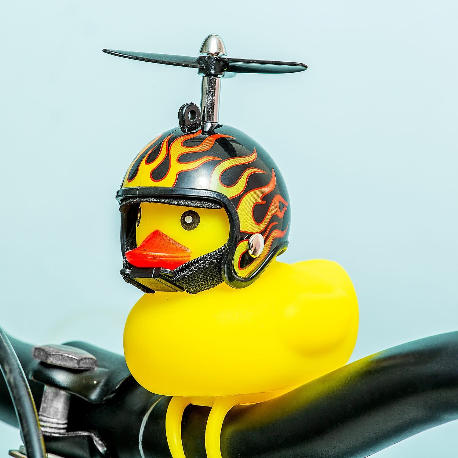 Fahrrad-Badeente – Flammen