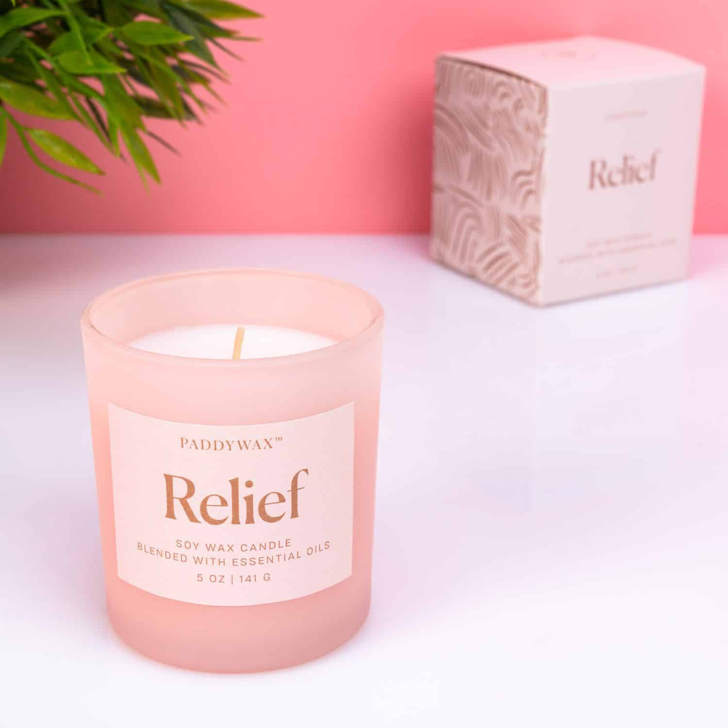 Wellness Duftkerze – Relief (elfenbein)