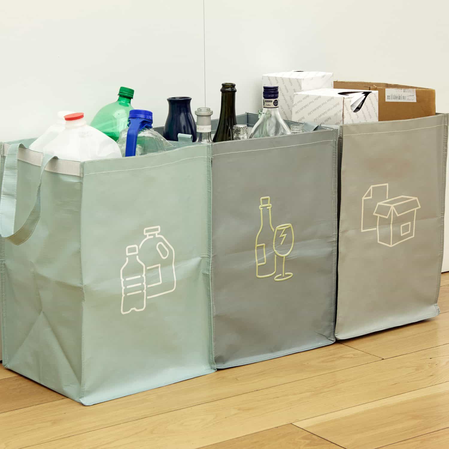 Recycling-Taschen (Set von 3)