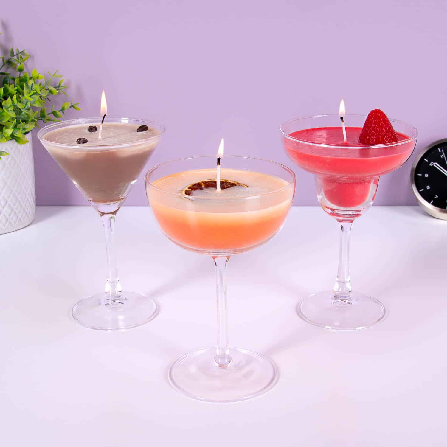 Cocktailkerzen (Set mit 3)