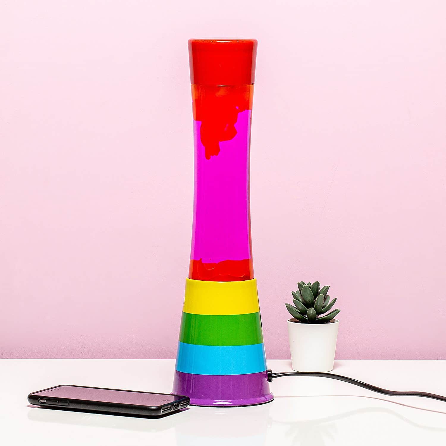 Regenbogen-Lavalampe