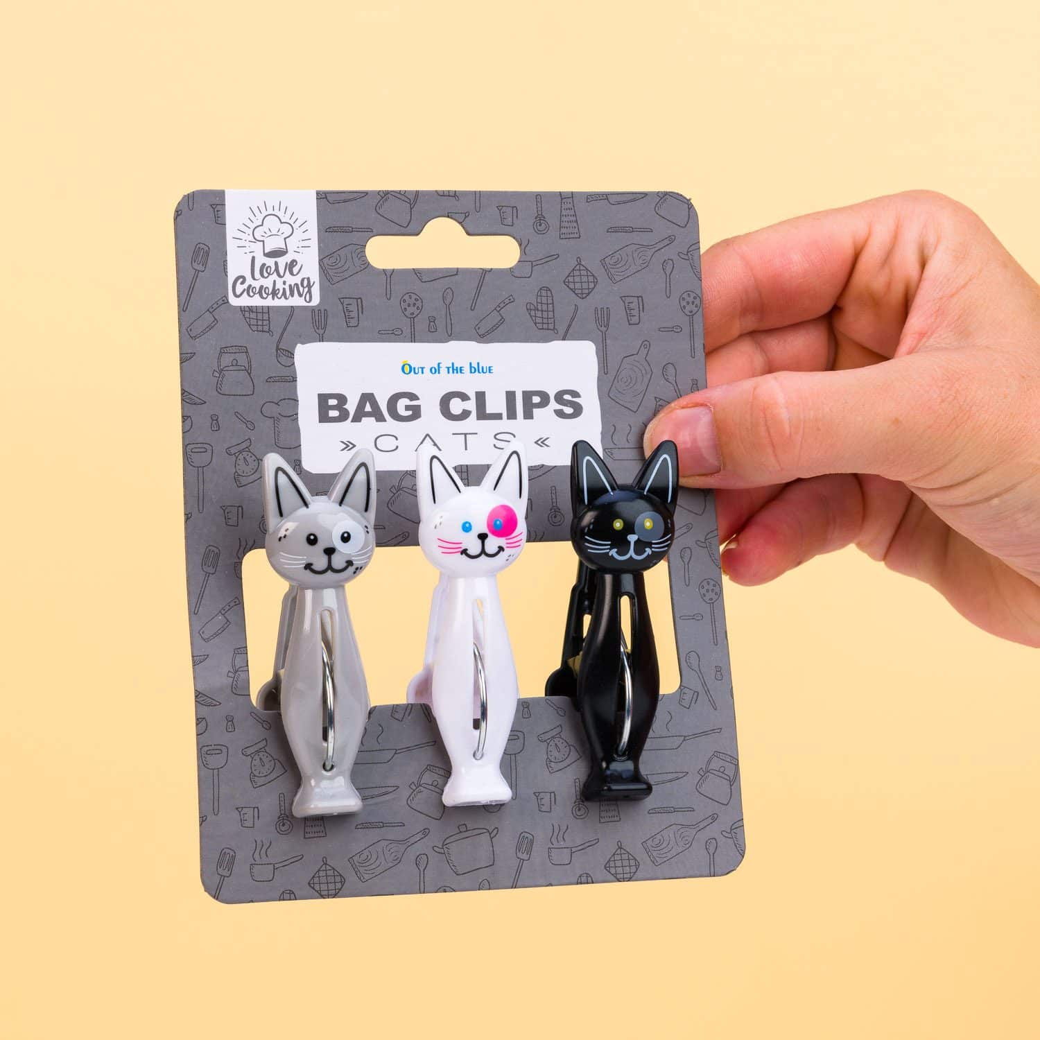 Katzen-Verschlussclips (3er-Set)