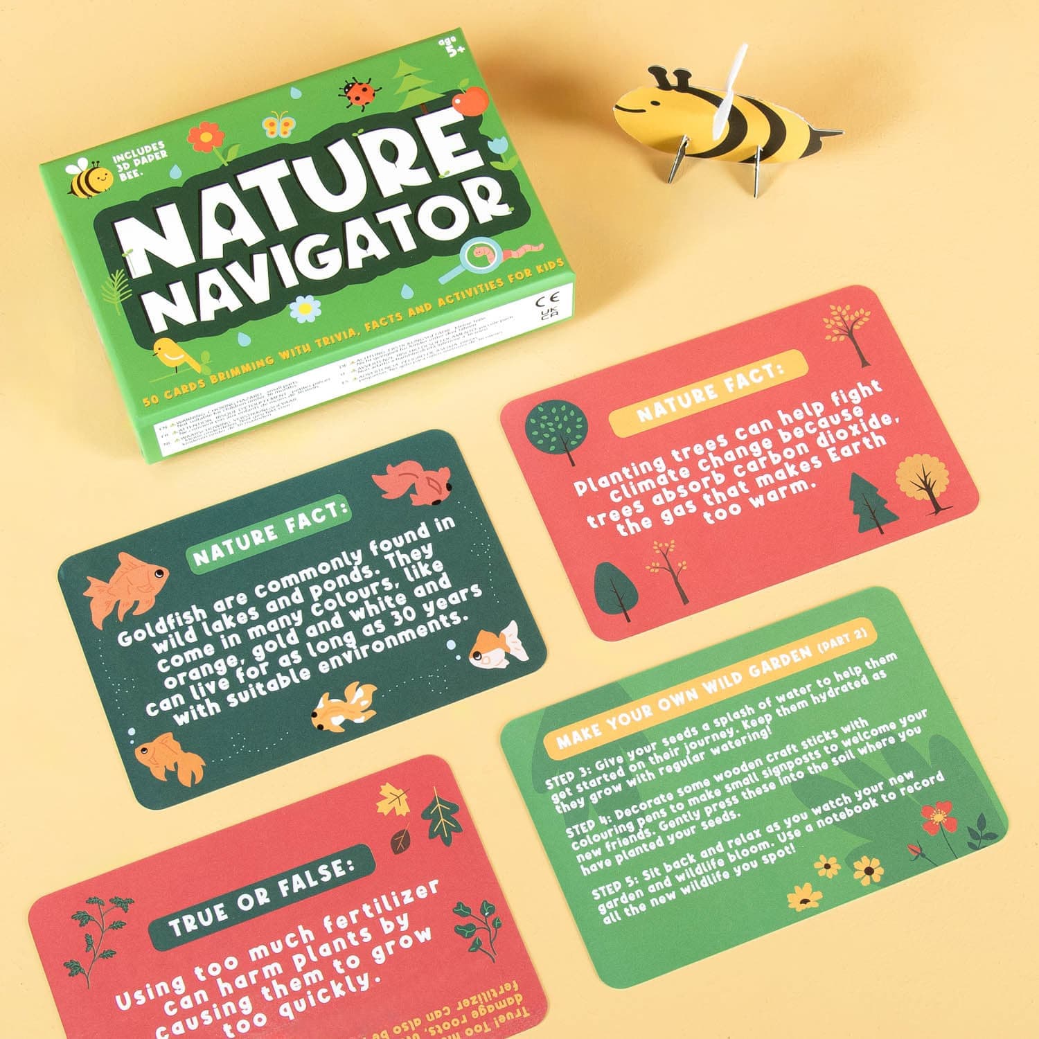 Natur-Trivia-Karten für Kids