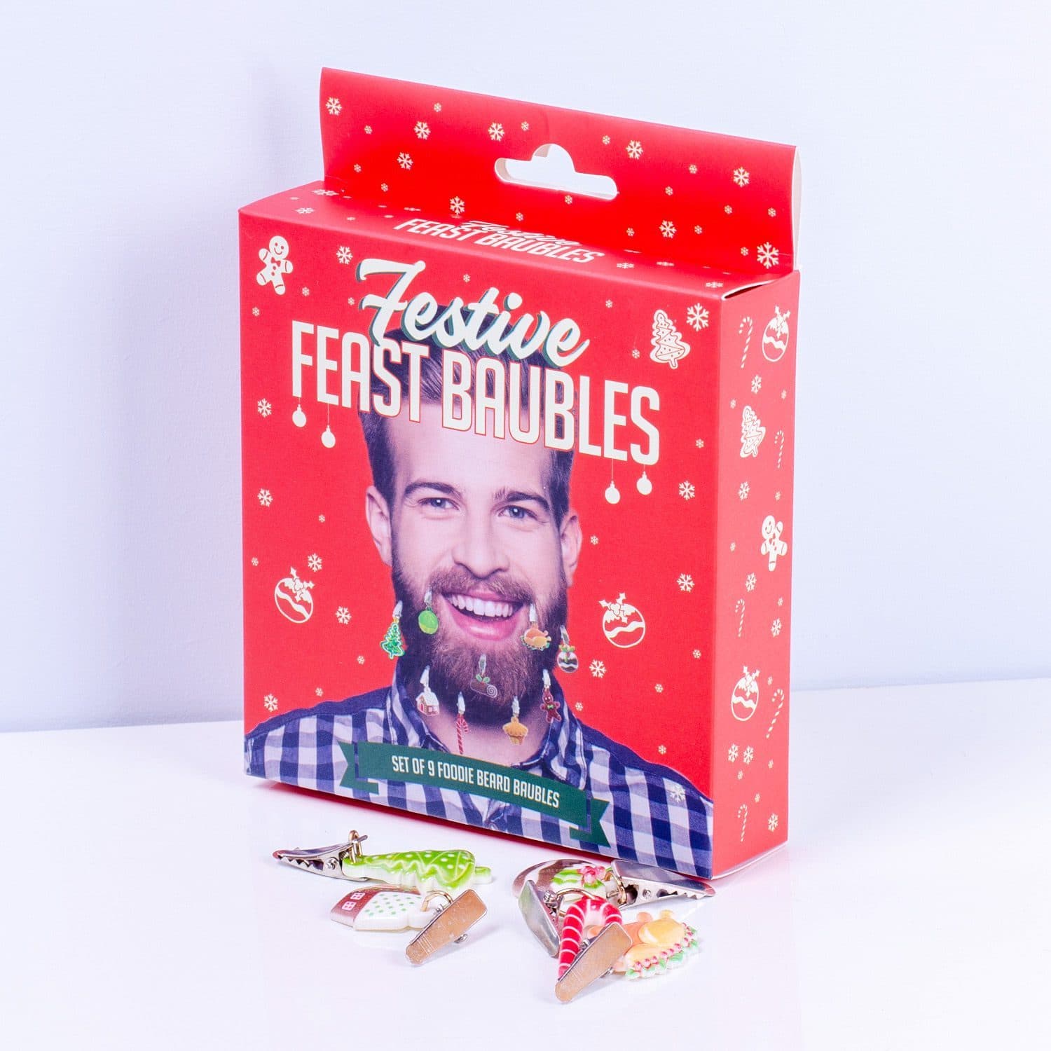Bart-Weihnachtskugeln (9er-Set)
