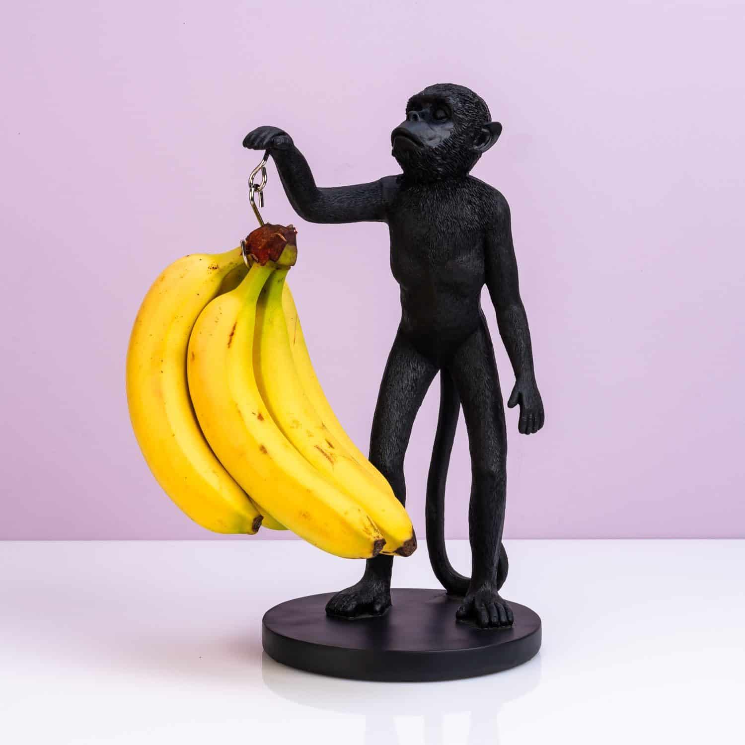 Affe Bananenhalter – Schwarz