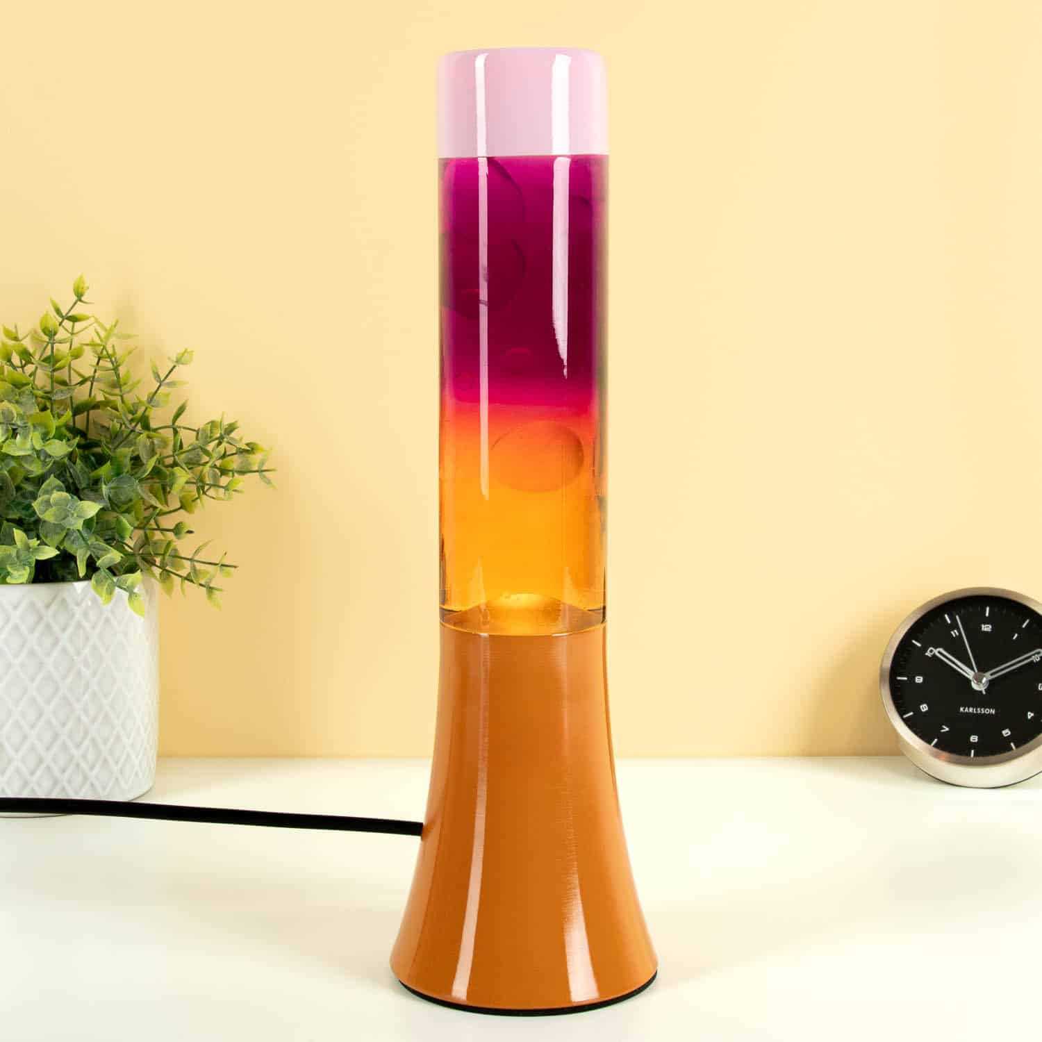 Mini-Lavalampe Orange-Rosa-Farbverlauf