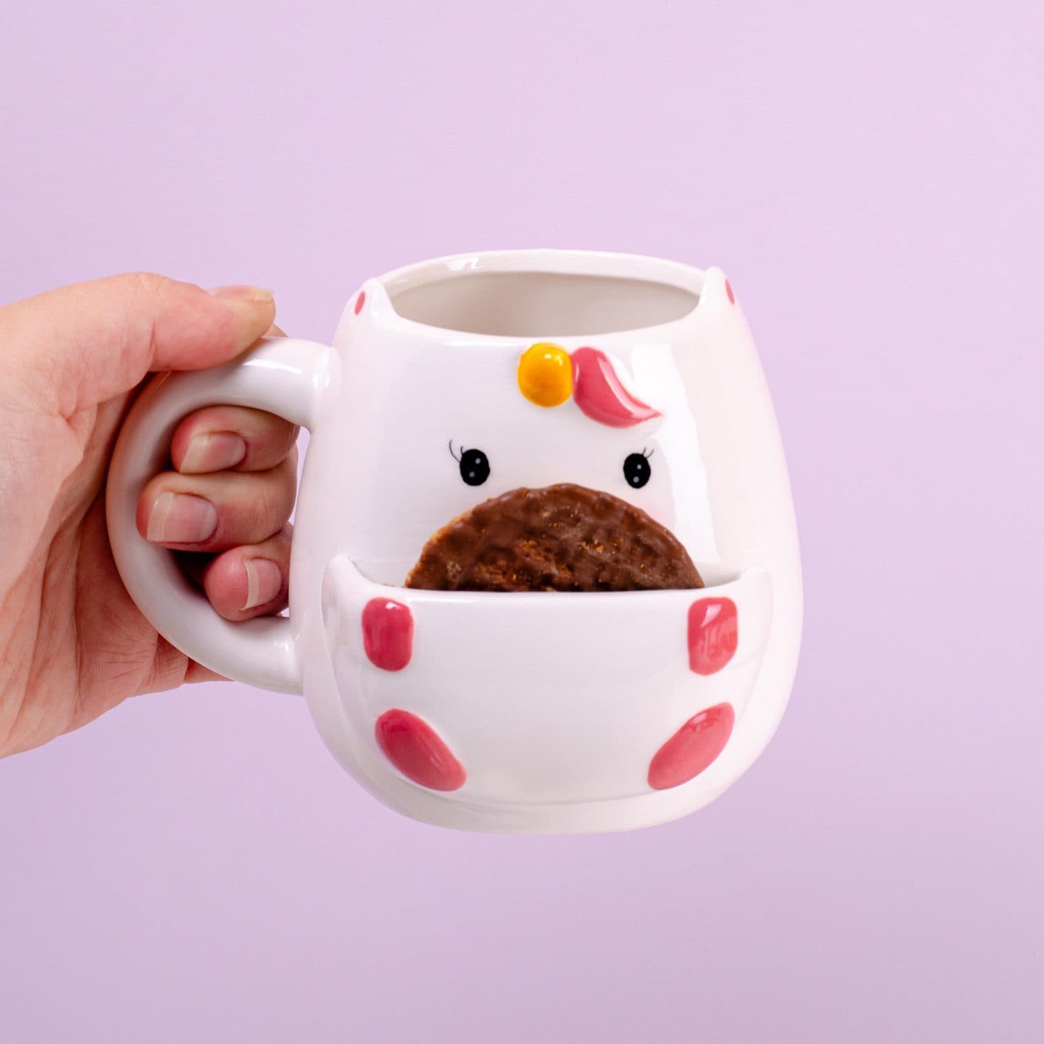 Tierbecher mit Keksfach – Einhorn