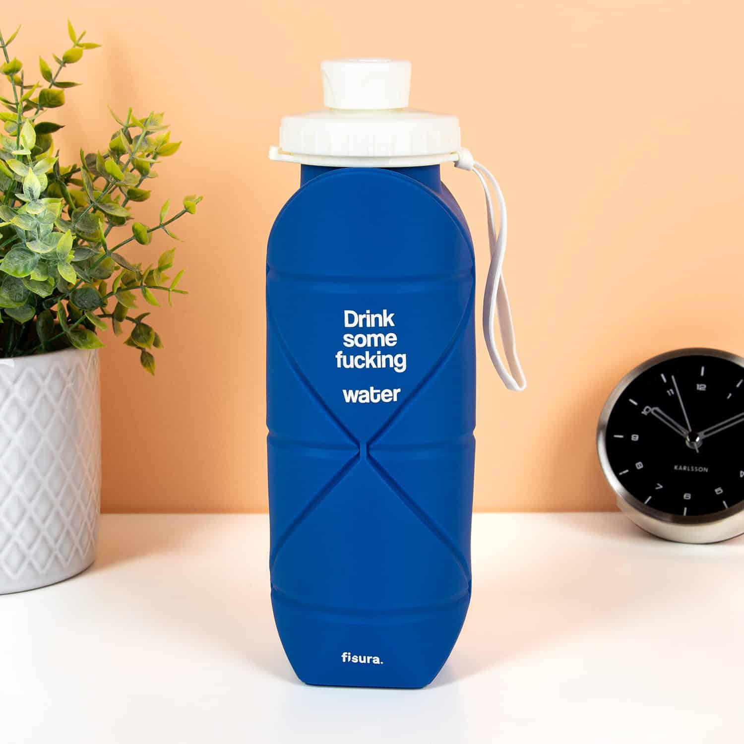 Faltbare Wasserflasche – Blau