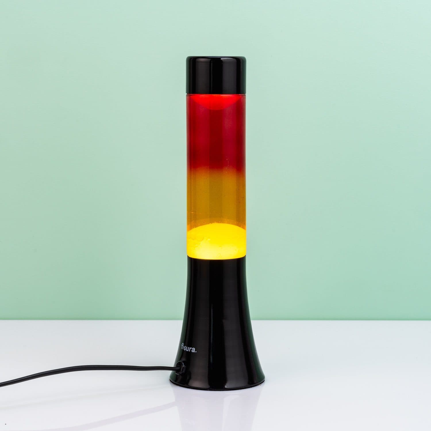 Mini-Lavalampe Rot und Gelb