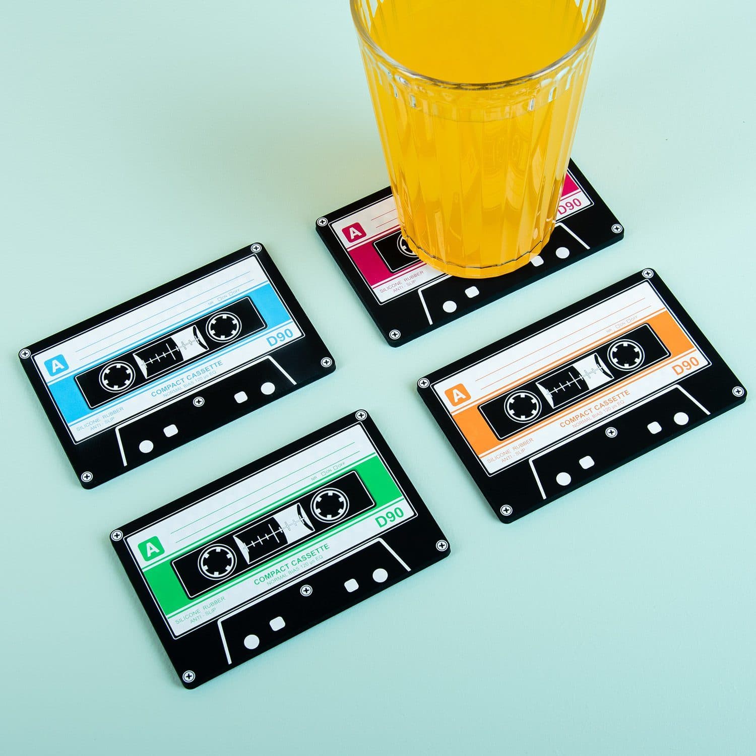 Kassetten-Untersetzer (Set von 4)