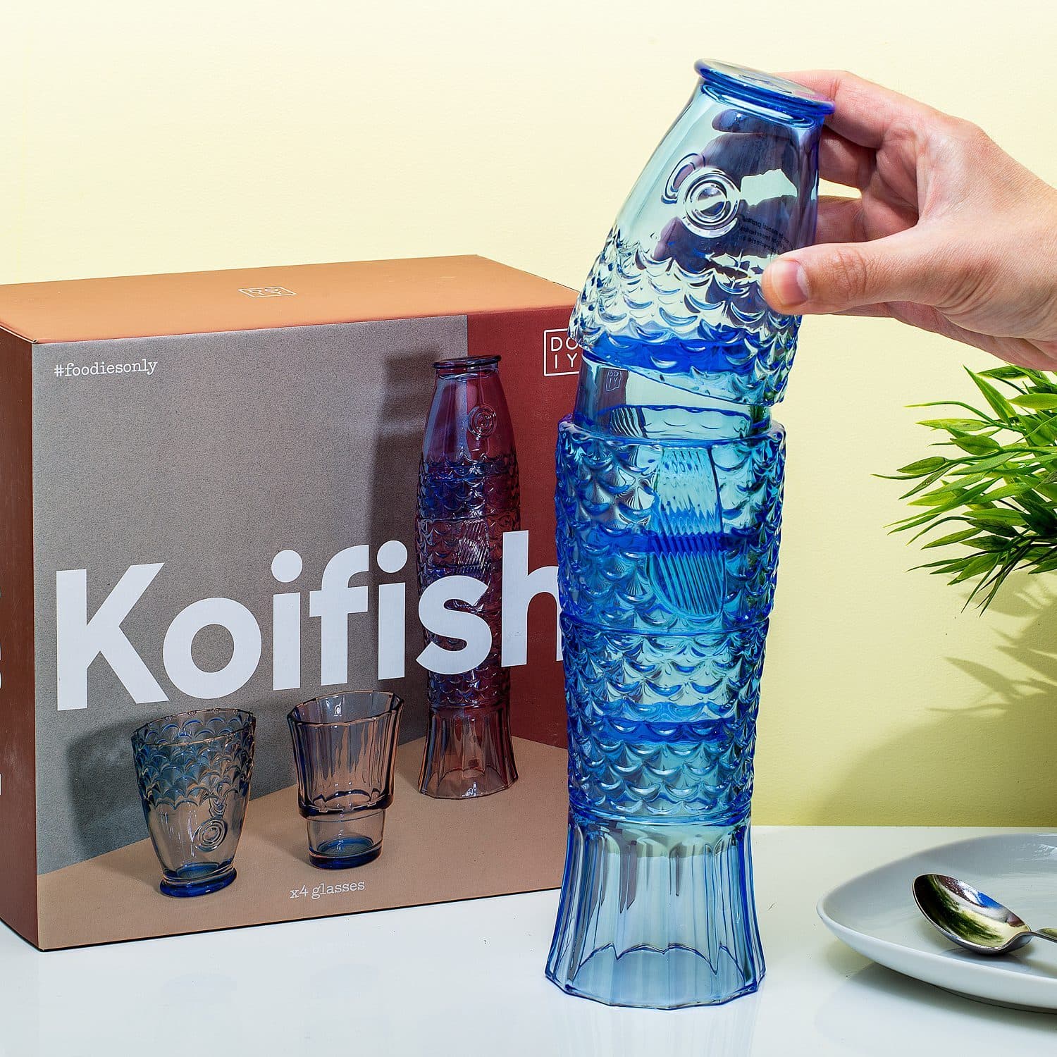 Koi-Gläser (Set von 4)