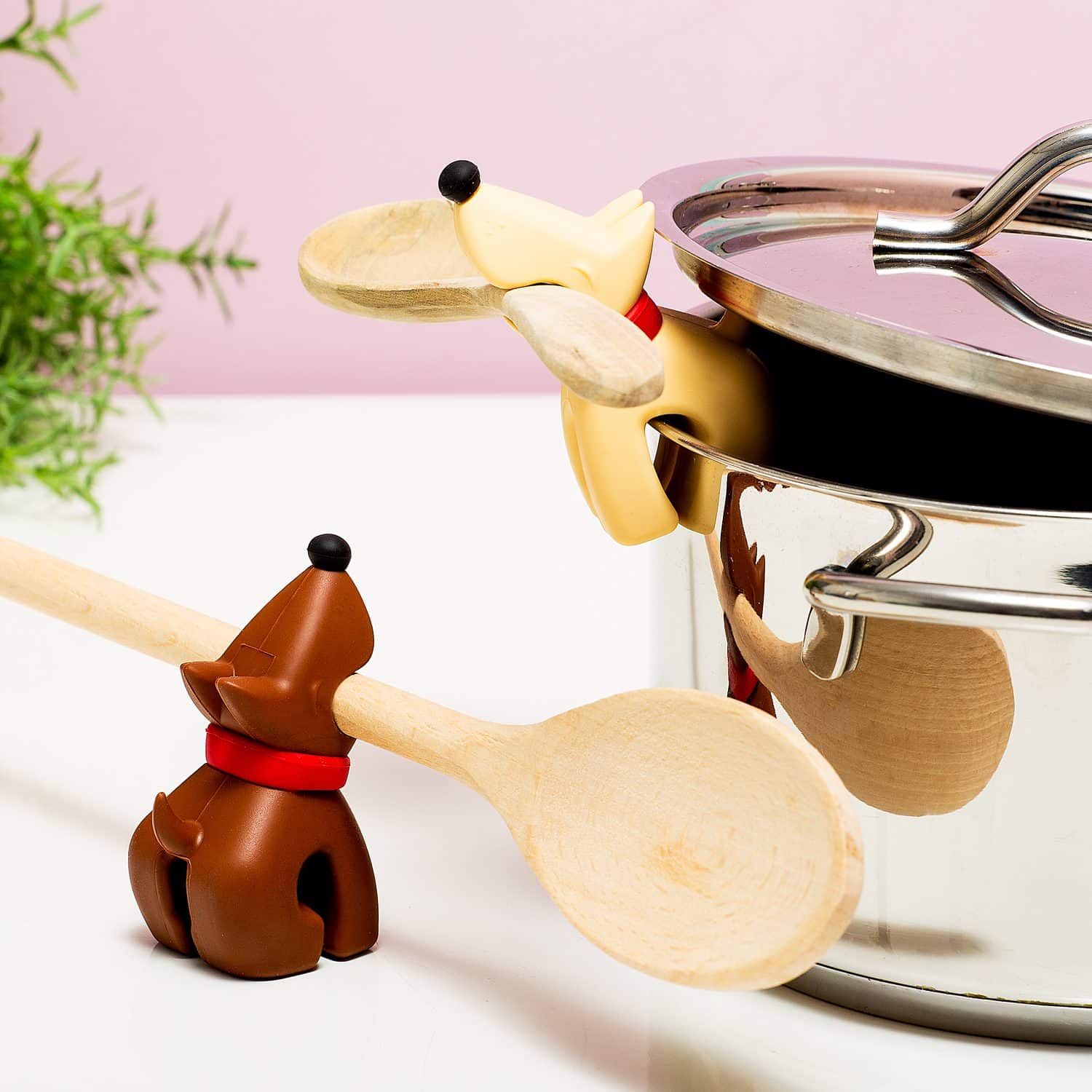 Buddy Löffelhalter und Dampfablass – Set von 2