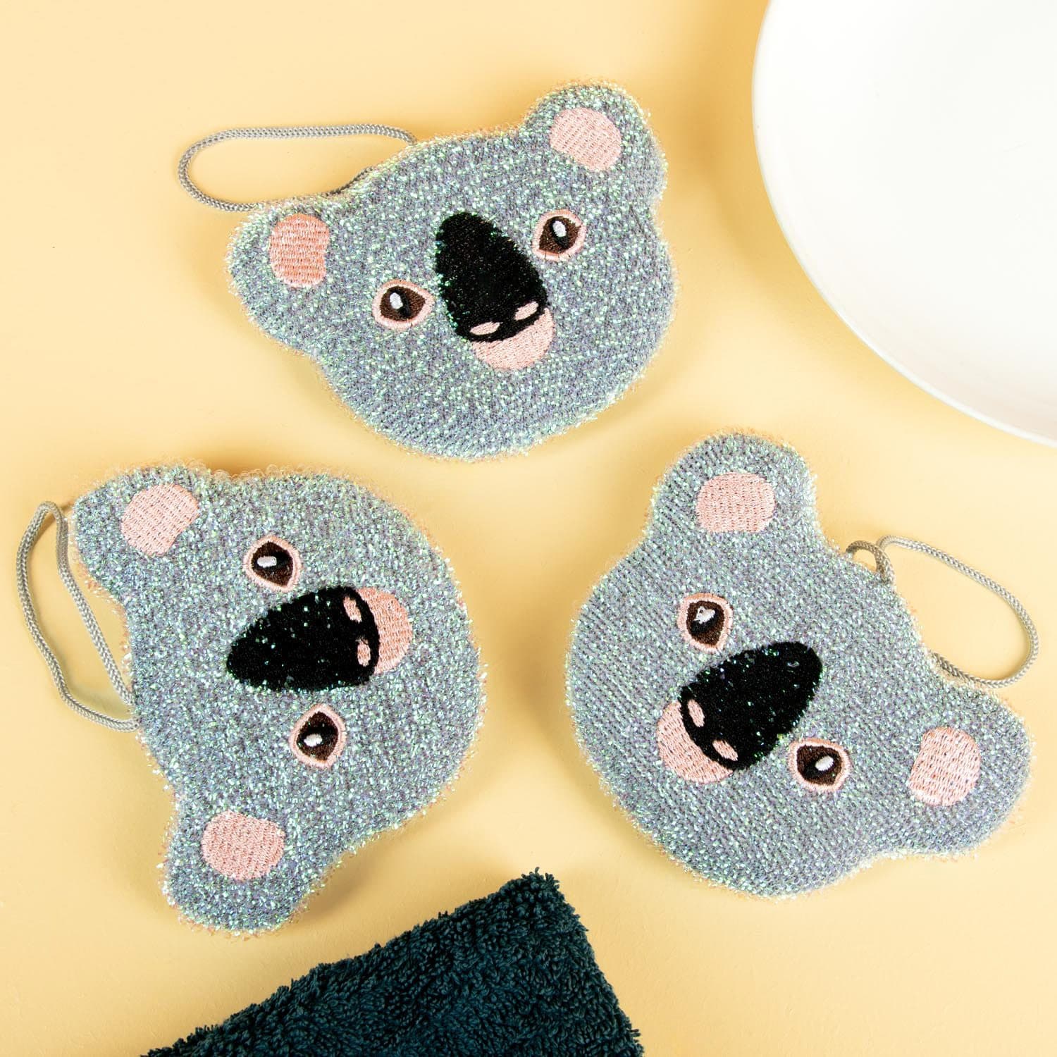 Tier-Spülschwämme – Koala (Set von 3)