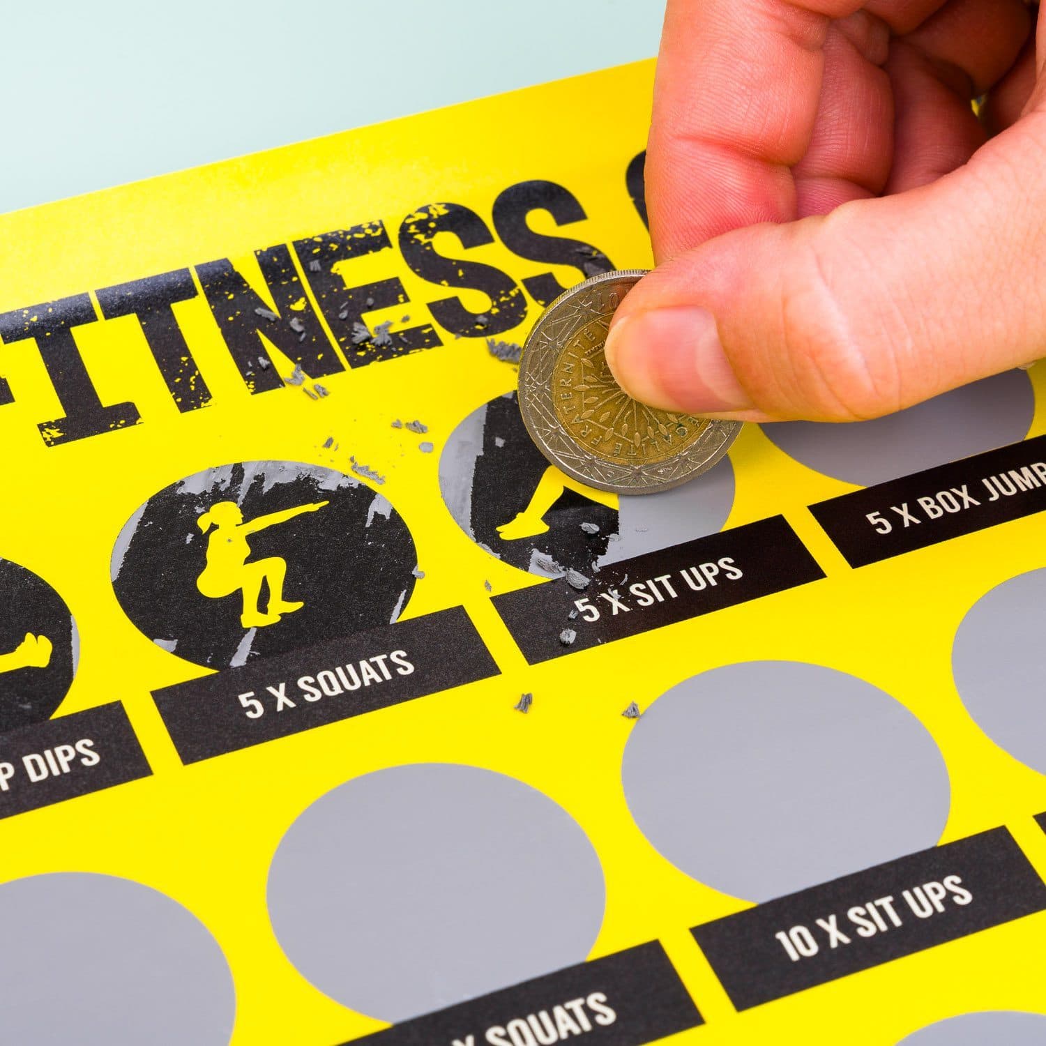 100-Tage Fitness-Herausforderung Kratzposter