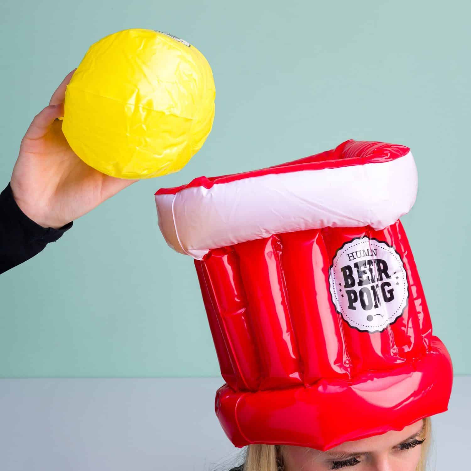 Menschliches Bier-Pong-Trinkspiel