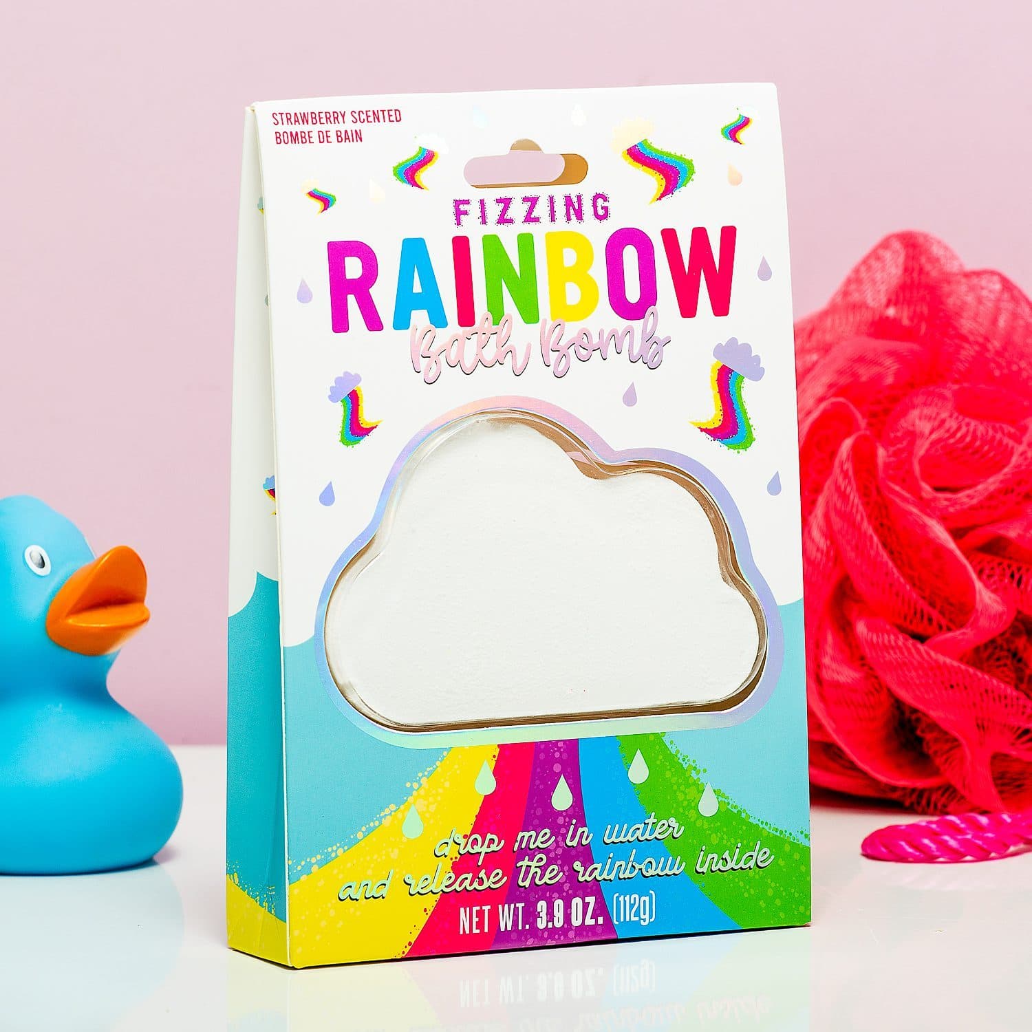 Regenbogen-Badebombe