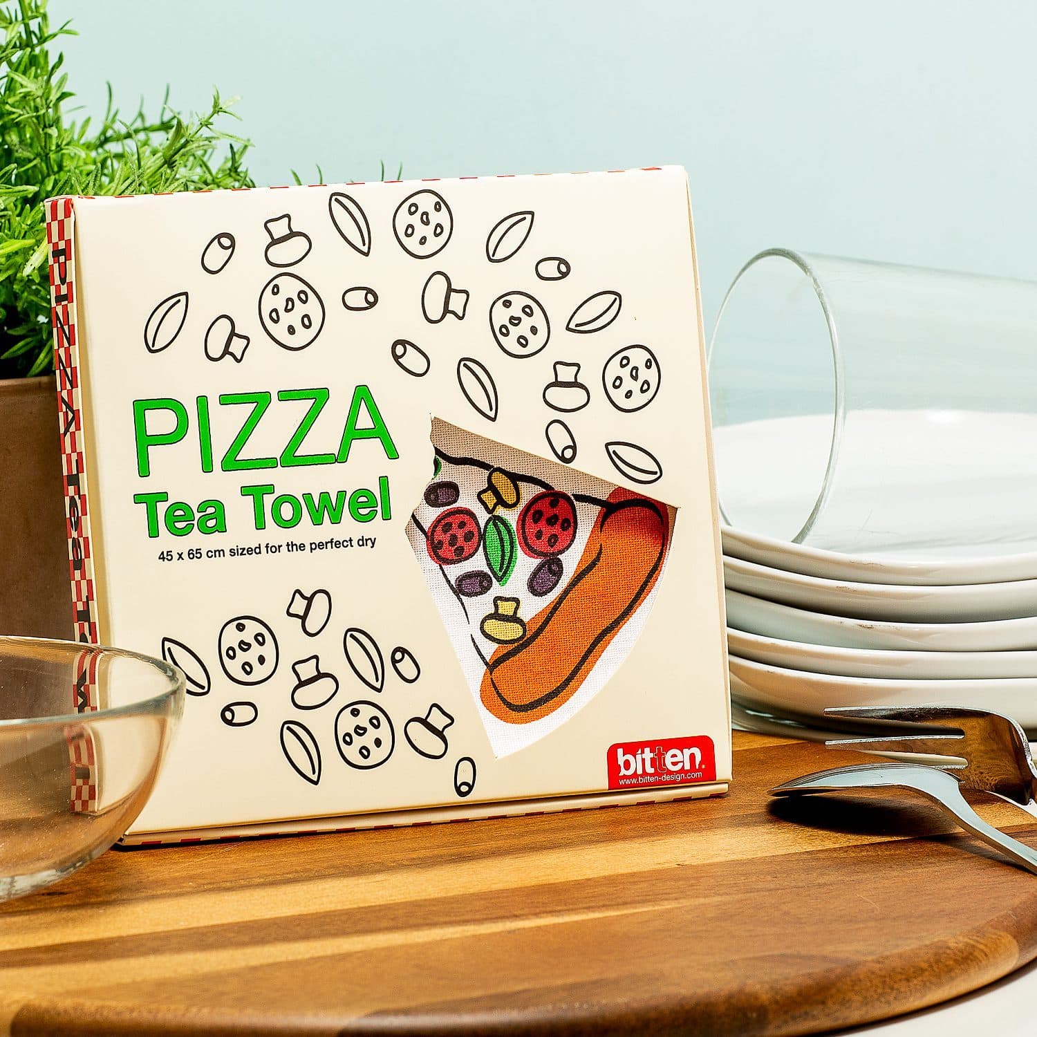Pizza-Geschirrtuch