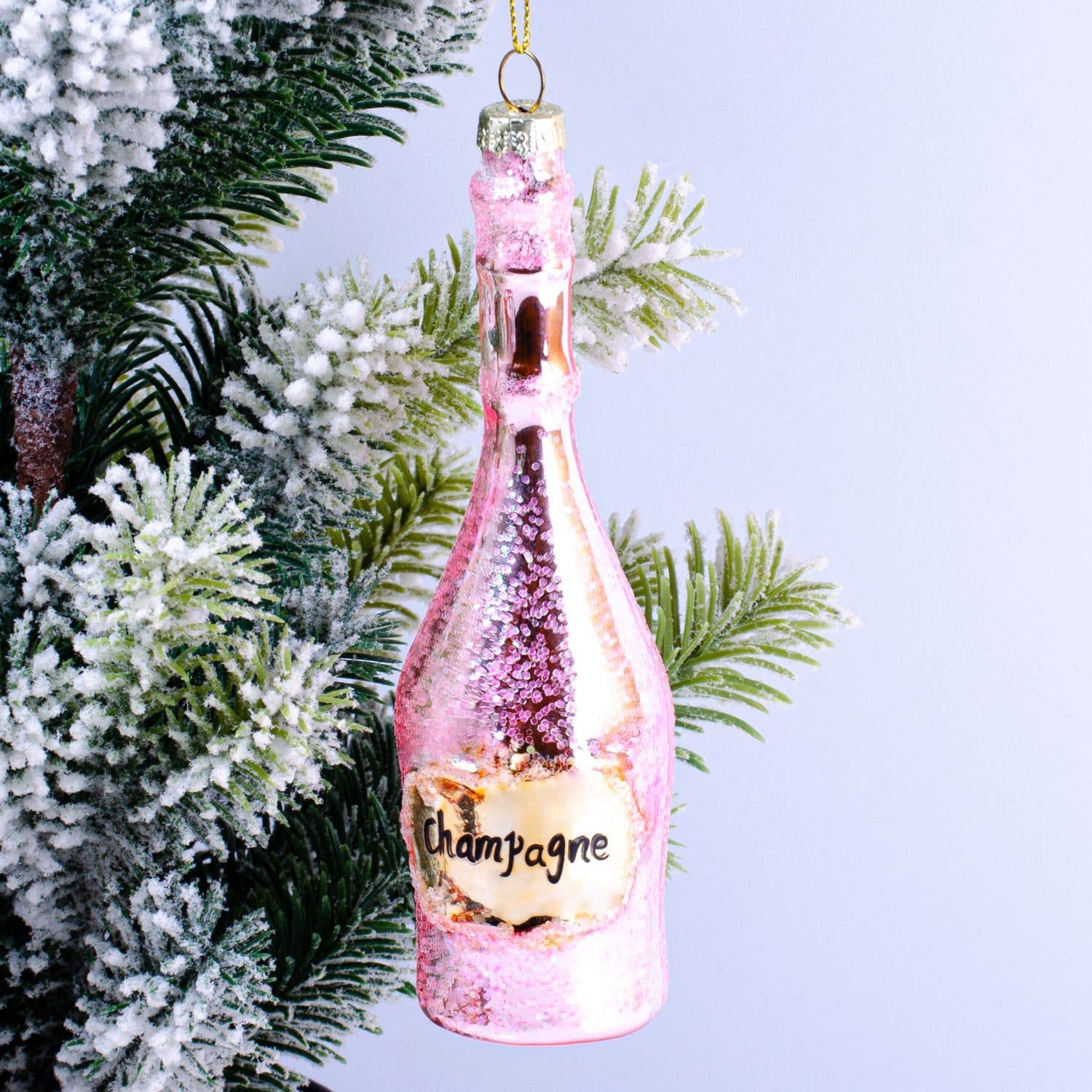 Champagner-Weihnachtskugel