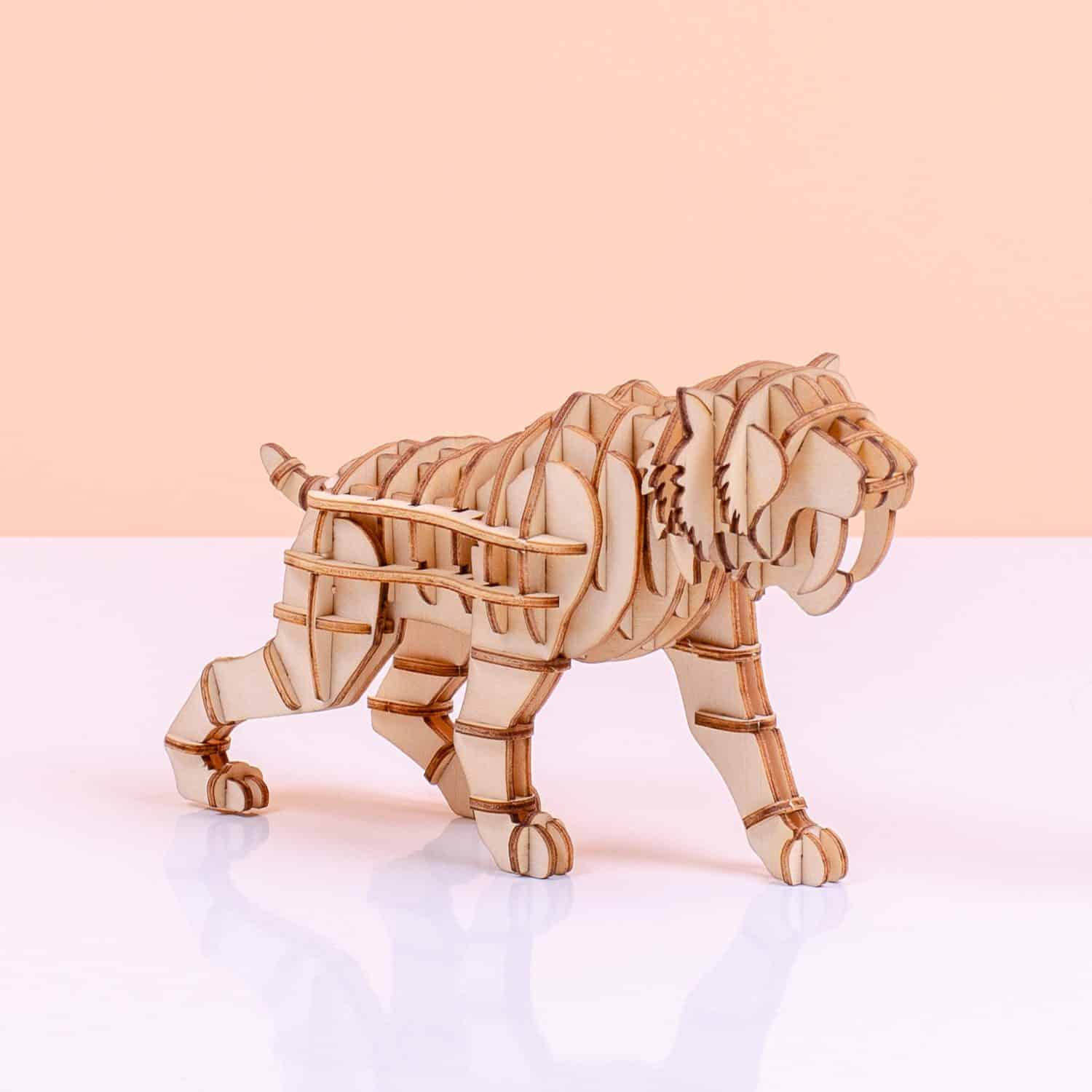 3D-Holzpuzzle – Tiger