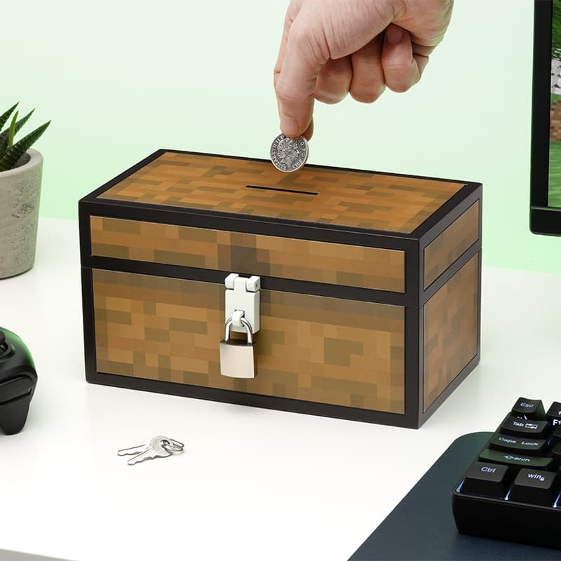Minecraft Koffer Spardose