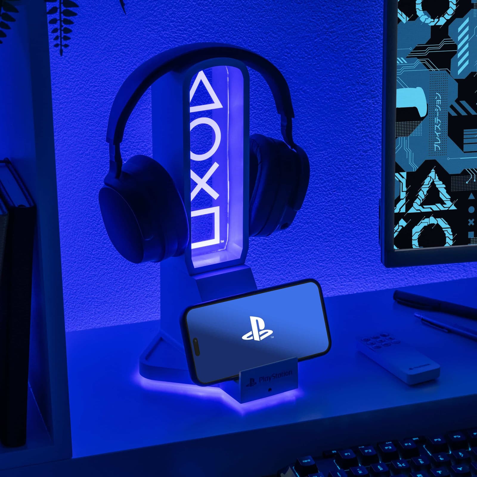 PlayStation Kopfhörerhalter mit Beleuchtung