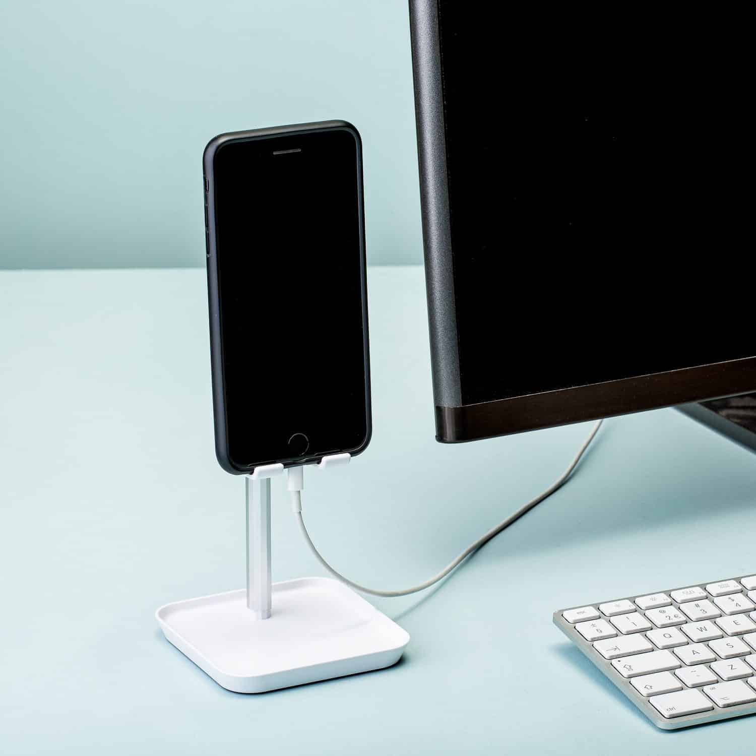 Verstellbare Smartphonehalterung – Weiß