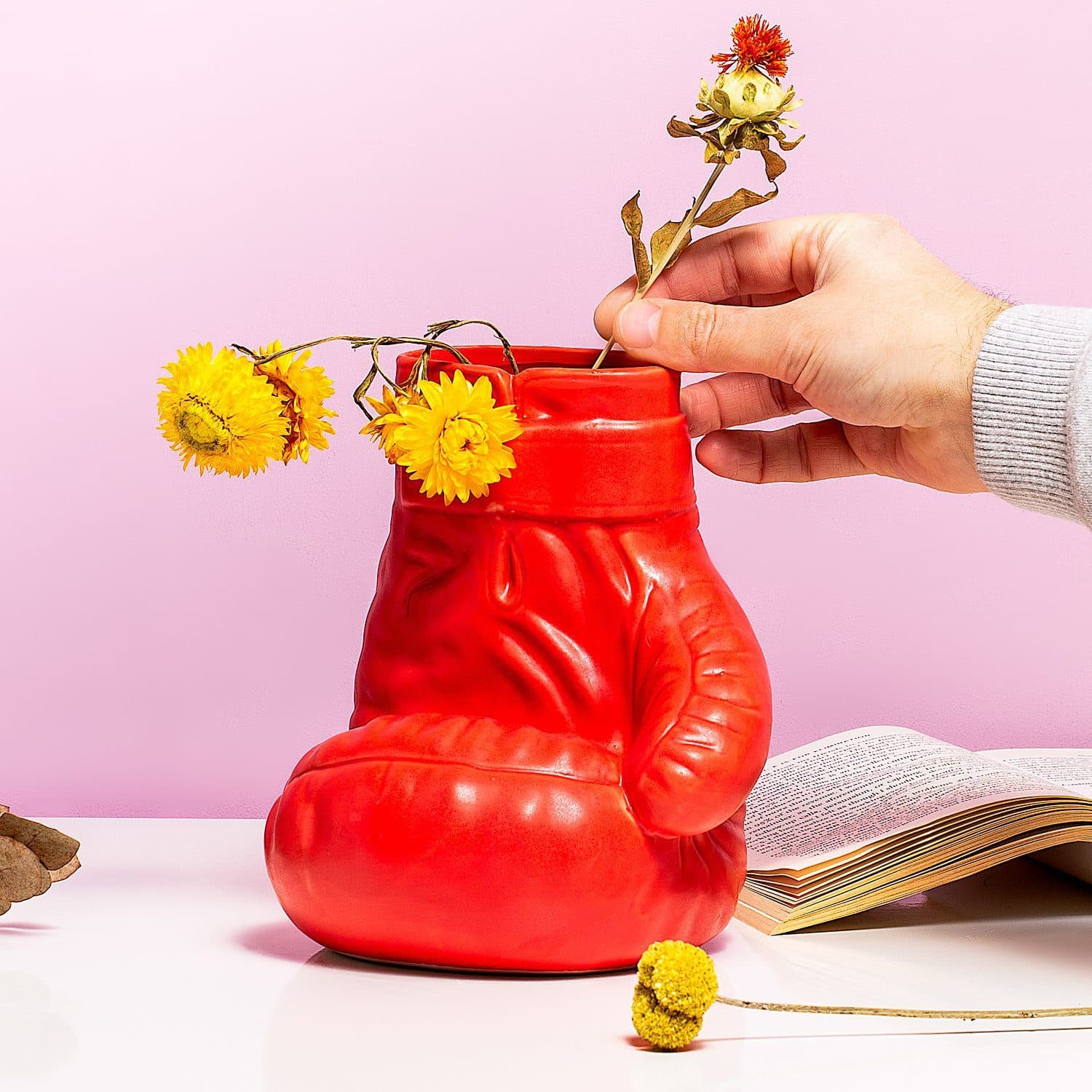 Boxhandschuh Vase