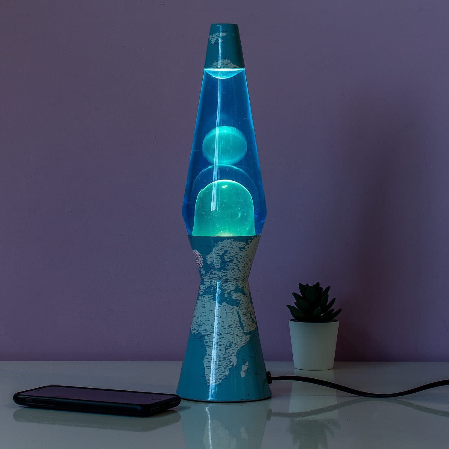 Weltkarte Bullet Lavalampe
