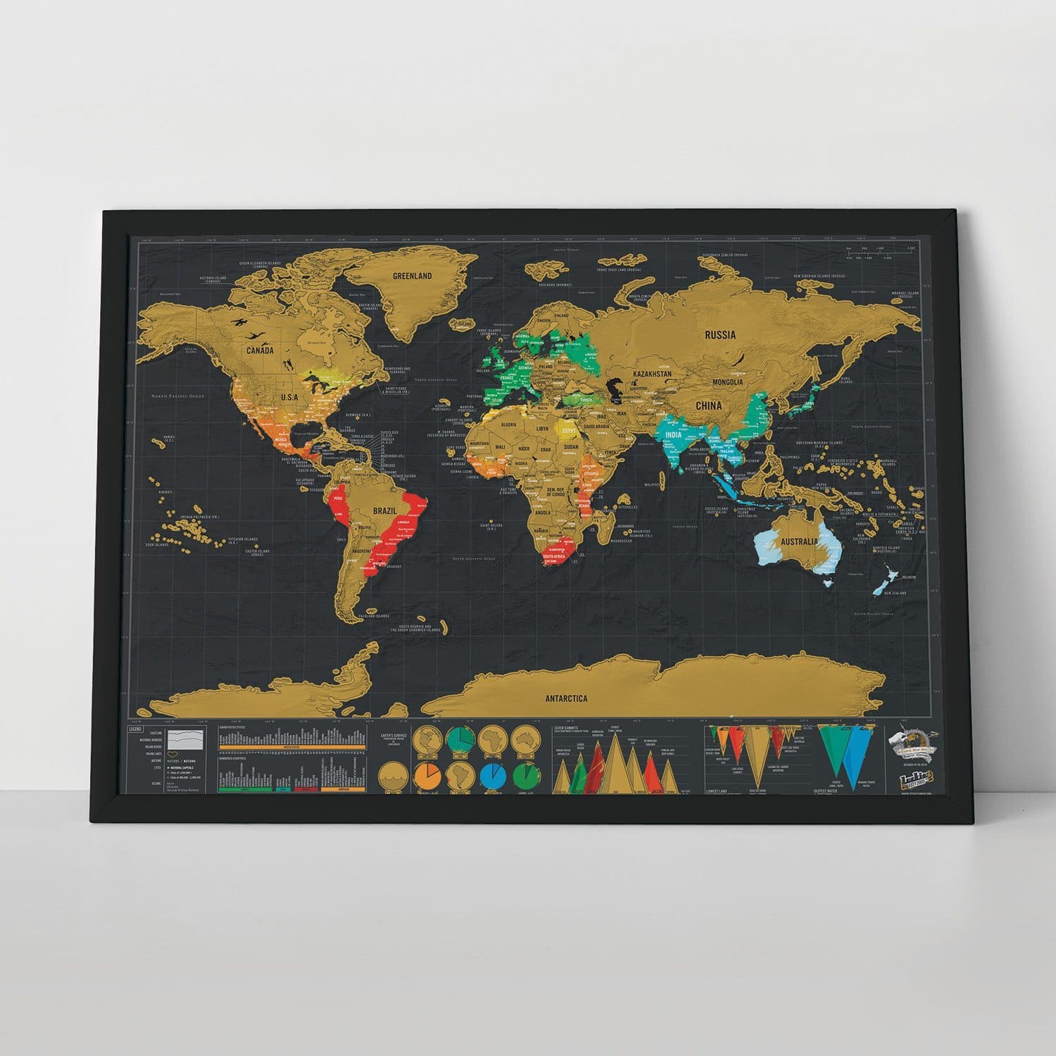 Scratch Map Deluxe Reiseedition Kratzweltkarte