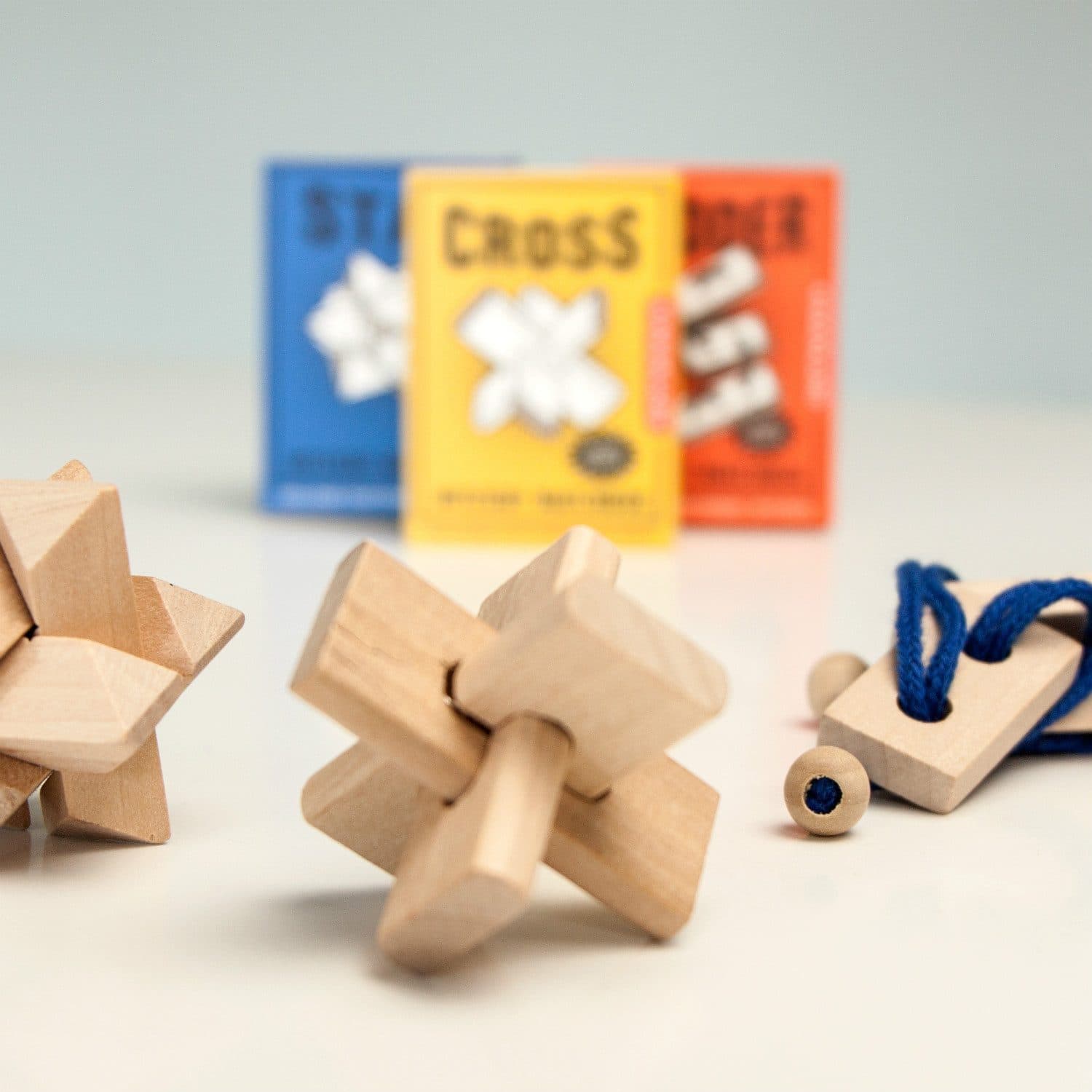Minipuzzle aus Holz (sortiert)