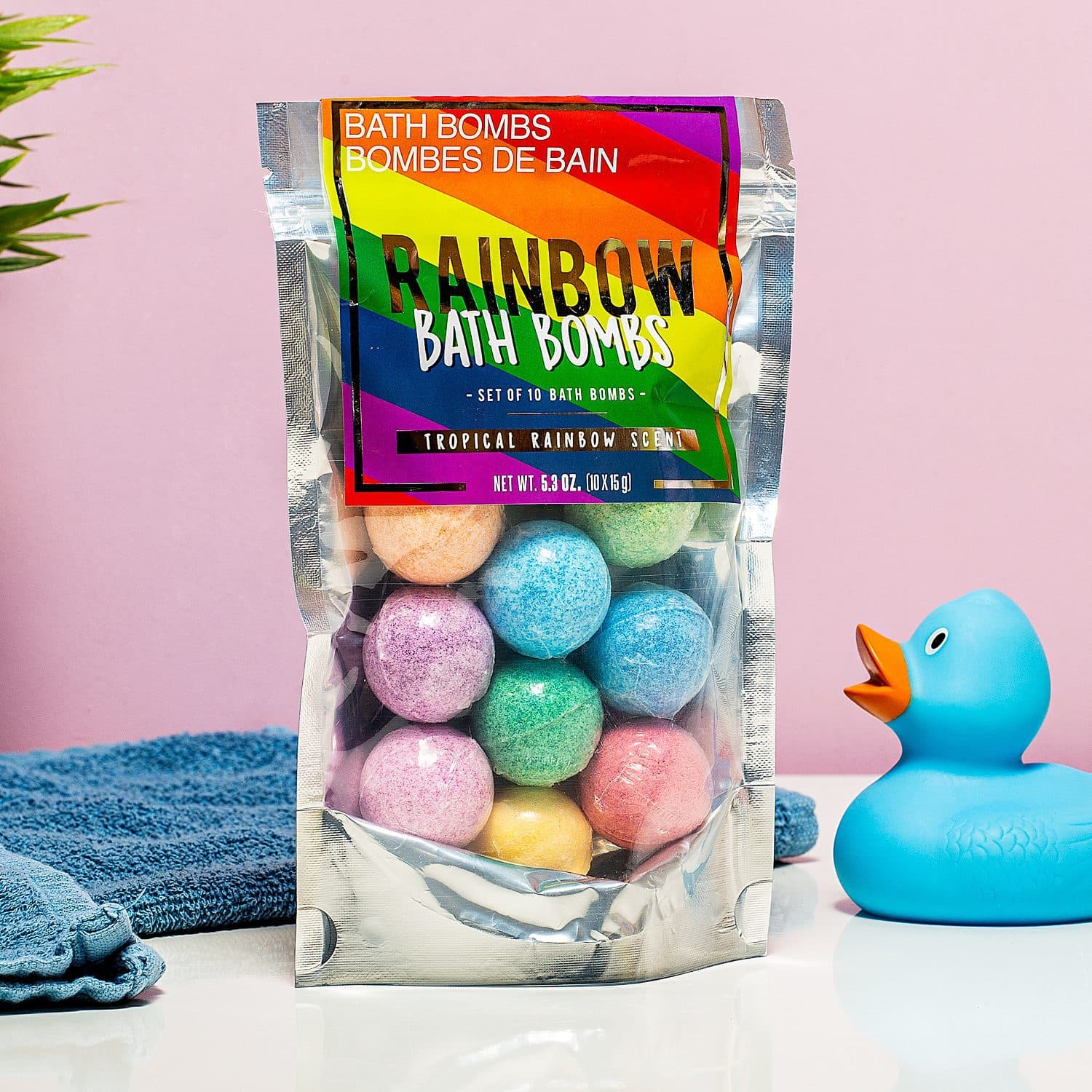 Regenbogen-Badekugeln