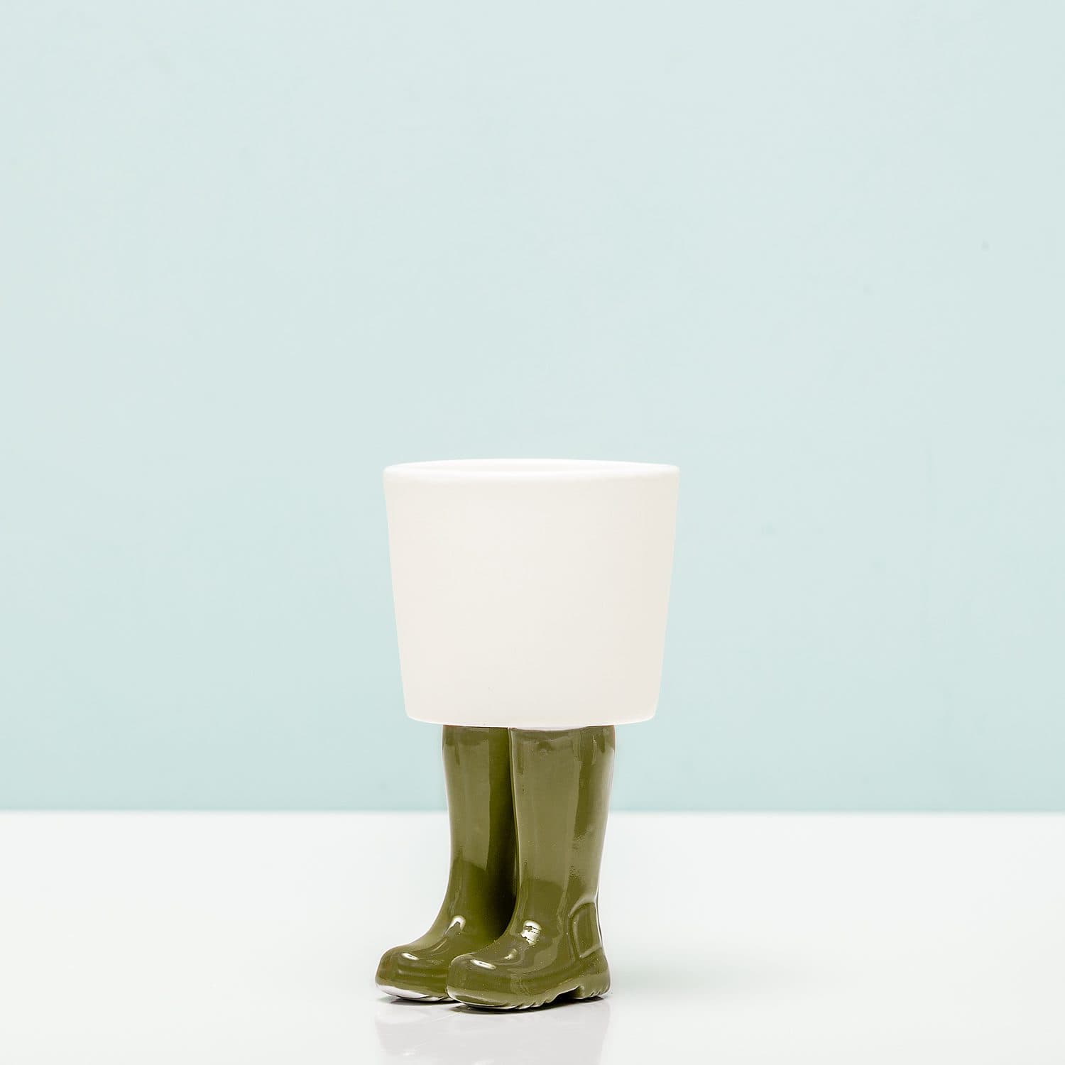 Gummistiefel-Blumentopf – Klein/Grün