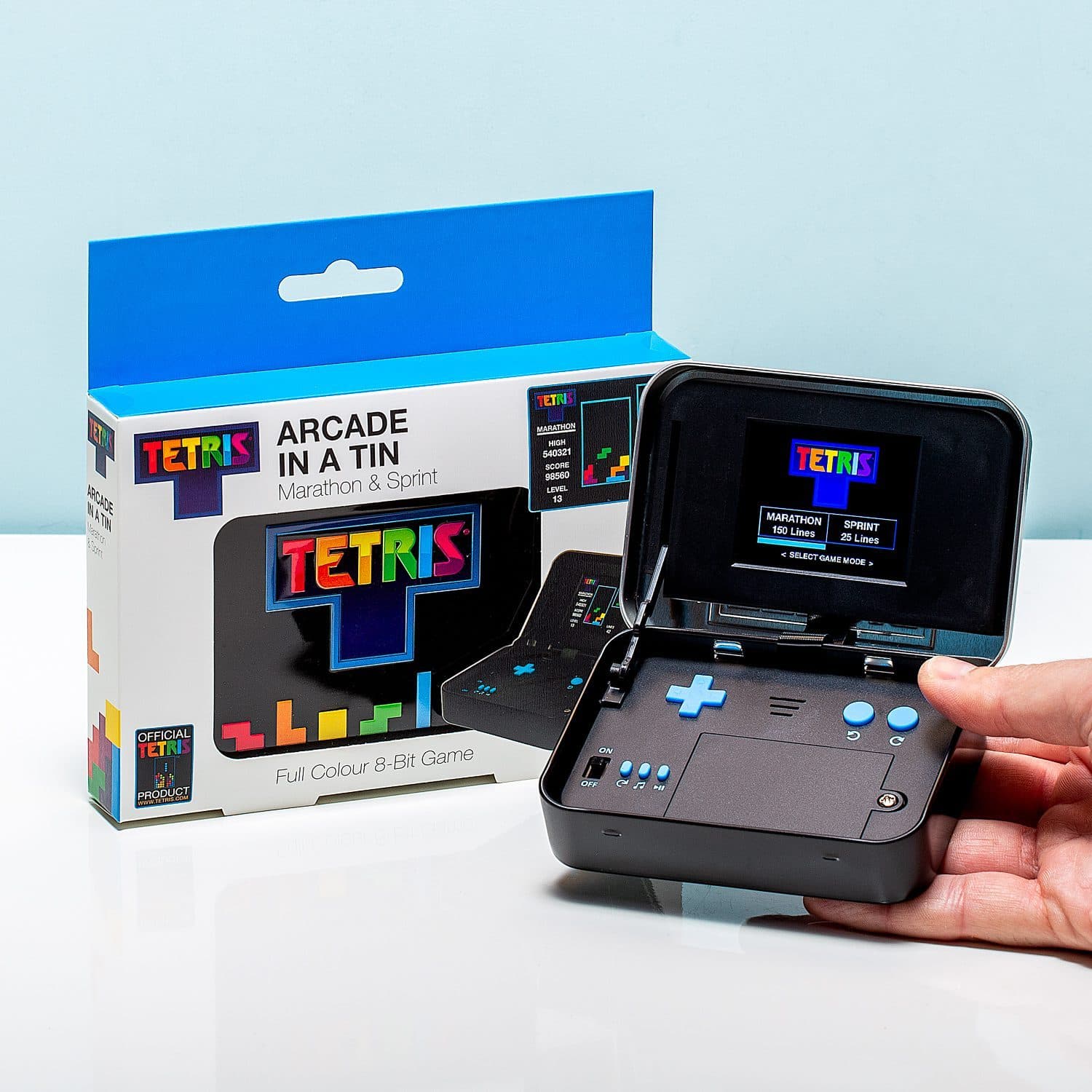 Spielkonsole in einer Dose – Tetris