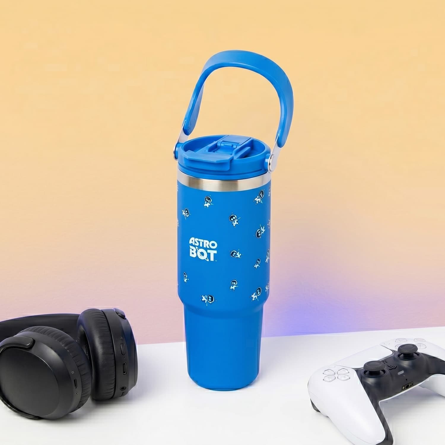 Astro Bot thermosbeker met handvat (900 ml)