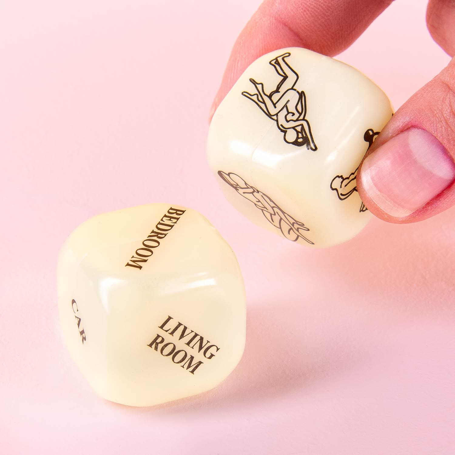 Love dice, Kamasutra, glow in the dark