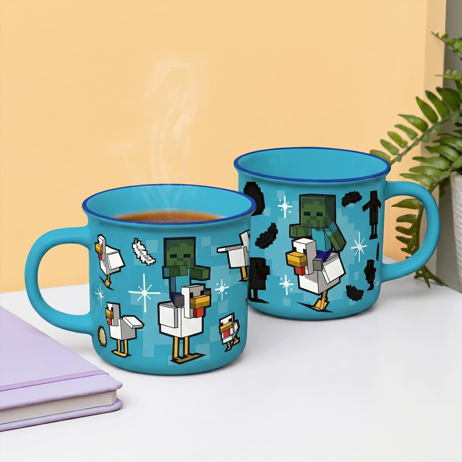 Minecraft Chicken Jockey Heat Change Mug