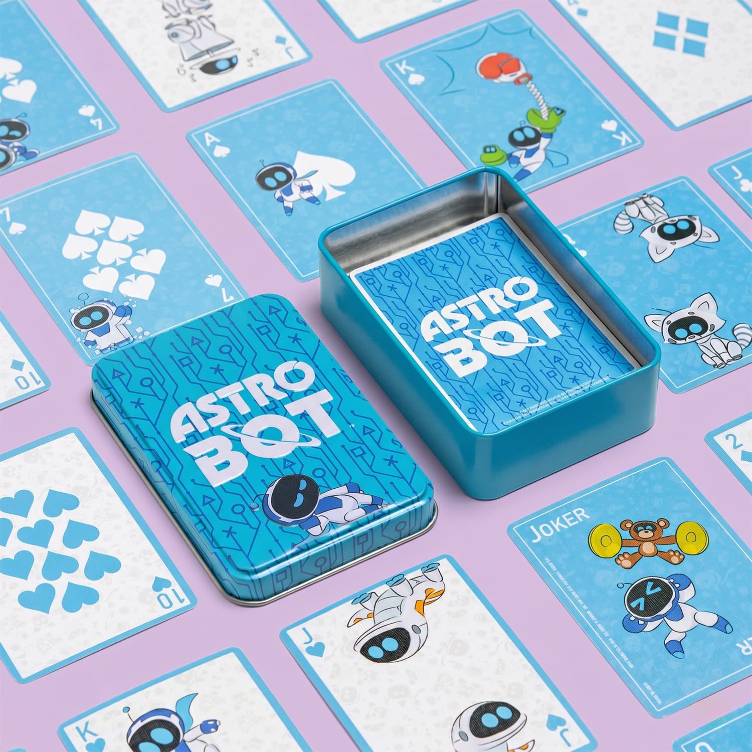 Astro Bot kaartspel in blikje
