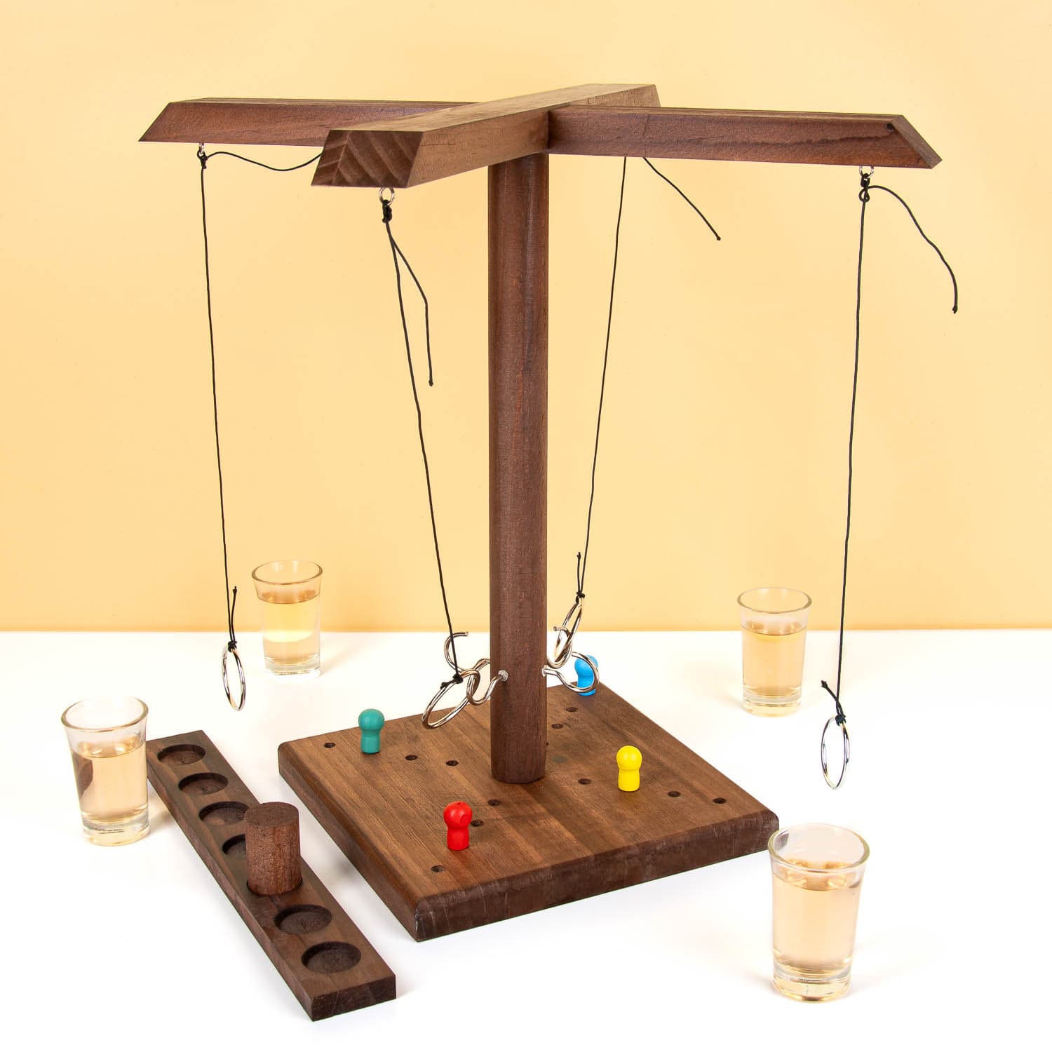 Wooden Ring Toss Drinking Game